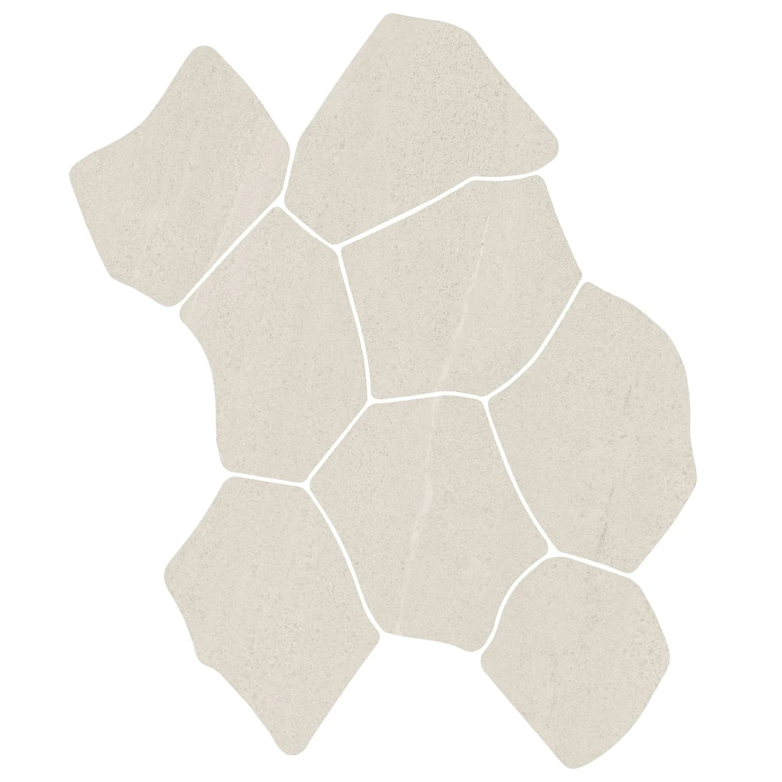 Mosaico Bege Claro Natural 32x39 Portinari Gales Organic RET "A"