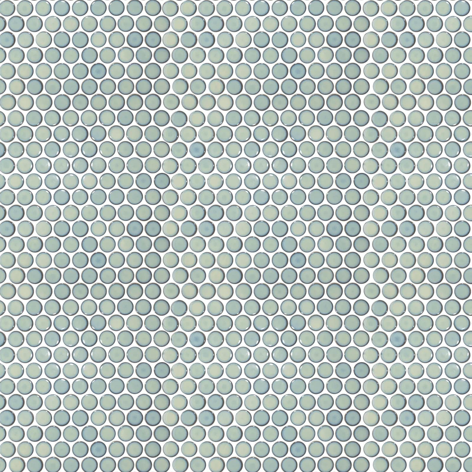 Mosaico Verde Brilhante 31x33 Ceusa Petit Poá Lux