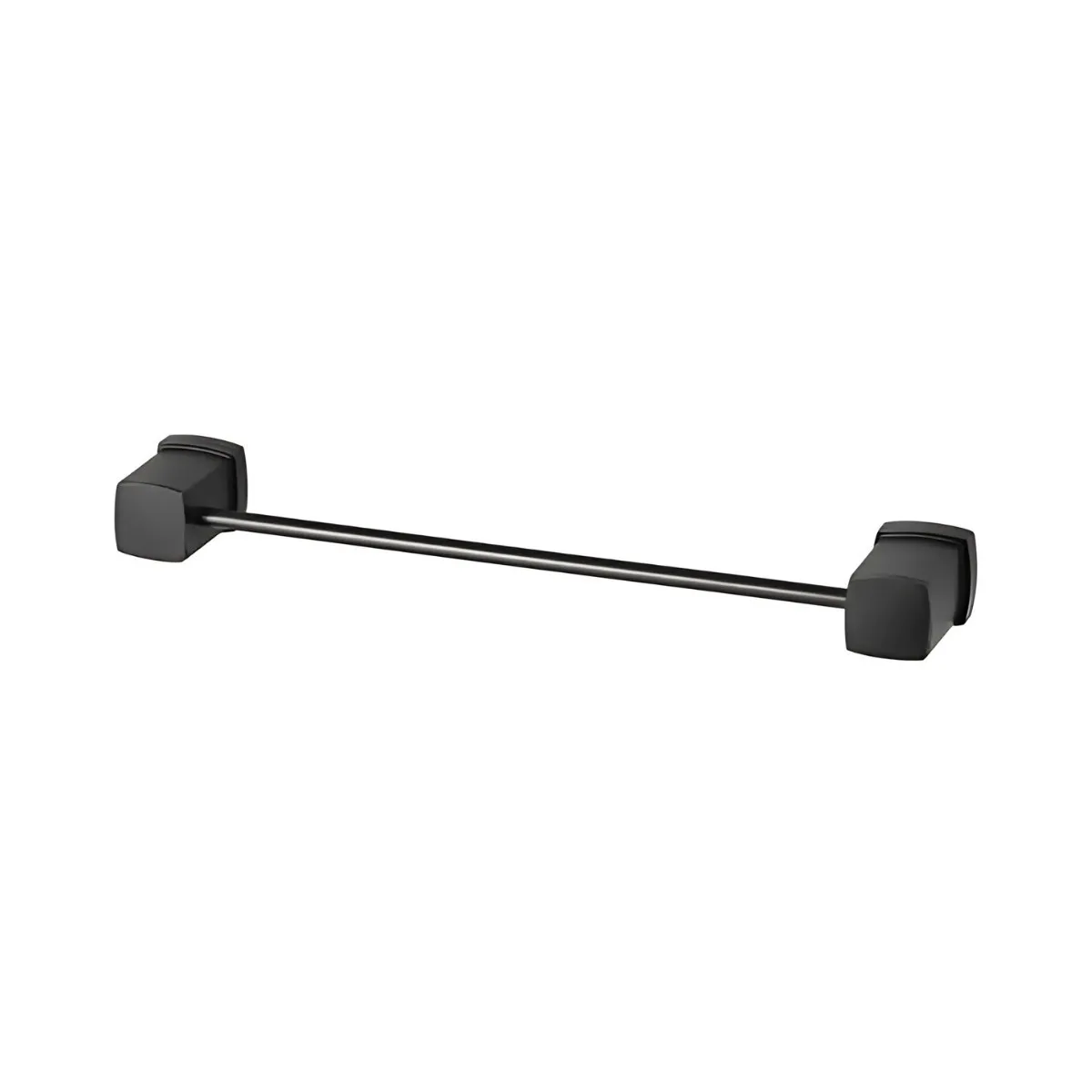 Porta Toalhas Barra 36cm Meber Block Preto Matte
