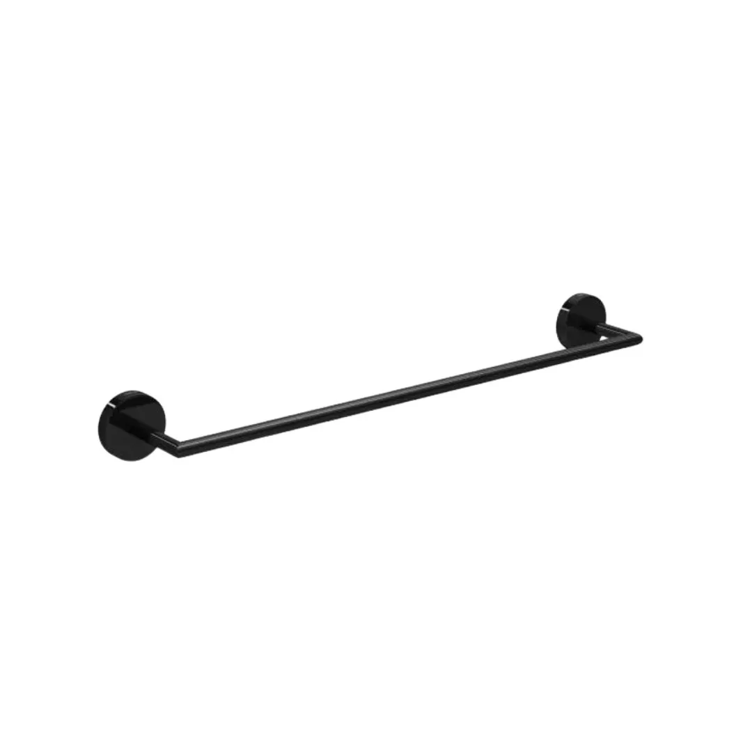 Porta Toalha Deca Disco 400mm 2040 Black Noir