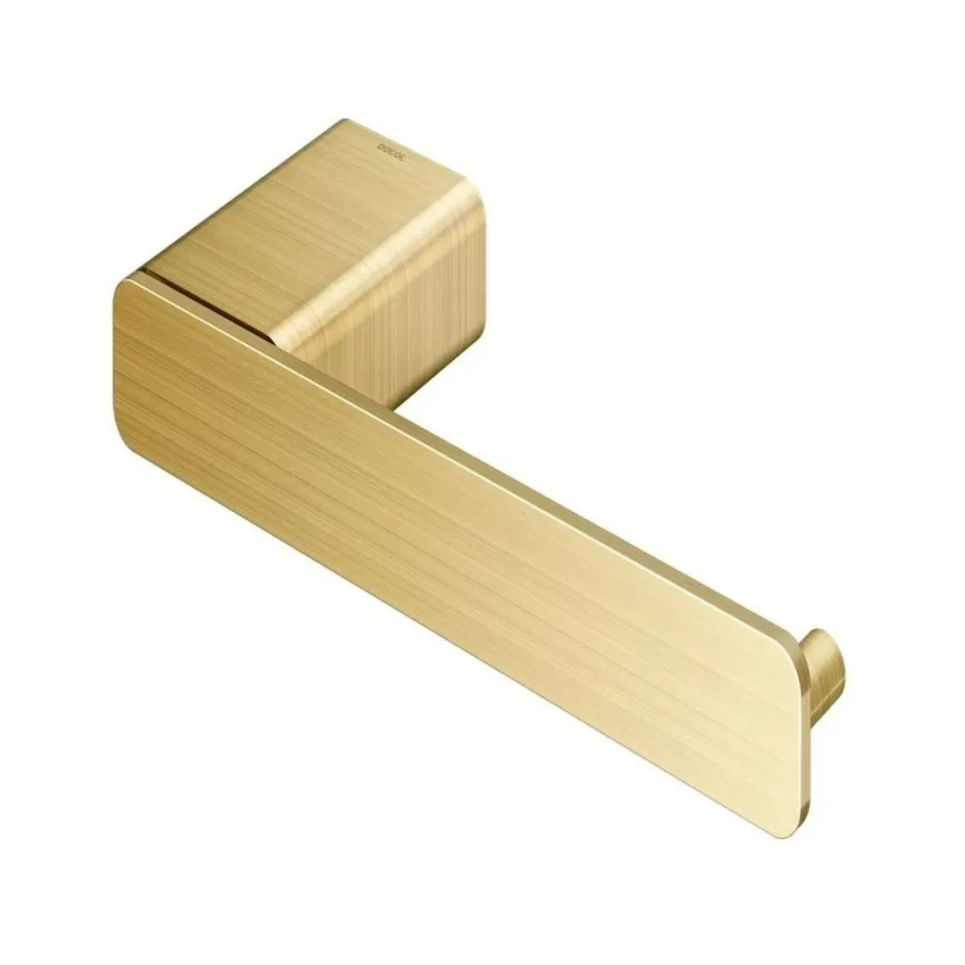 Papeleira De Parede Ouro Escovado Docol Flat