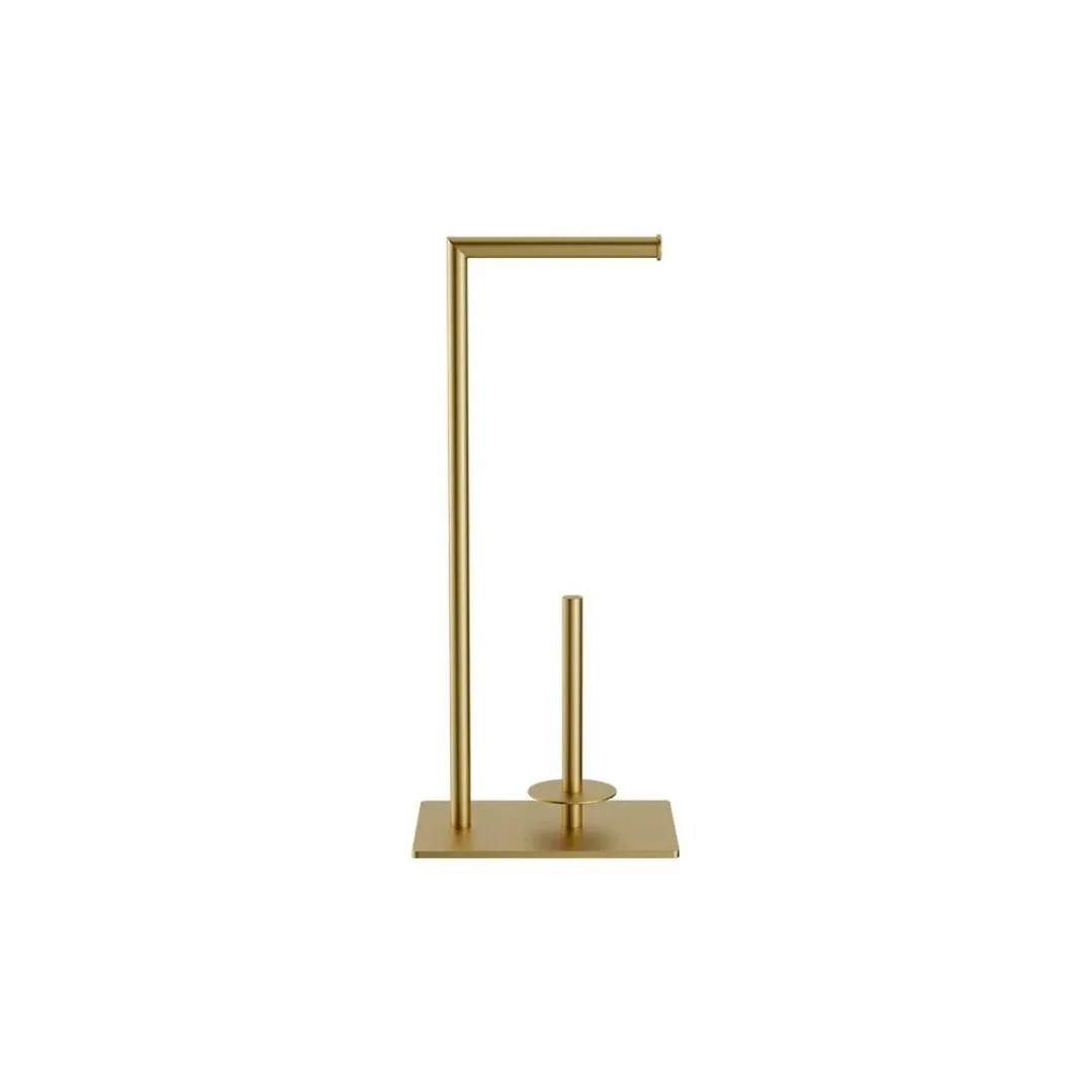 Papeleira Inox de Piso Doka Brushed Gold Yk