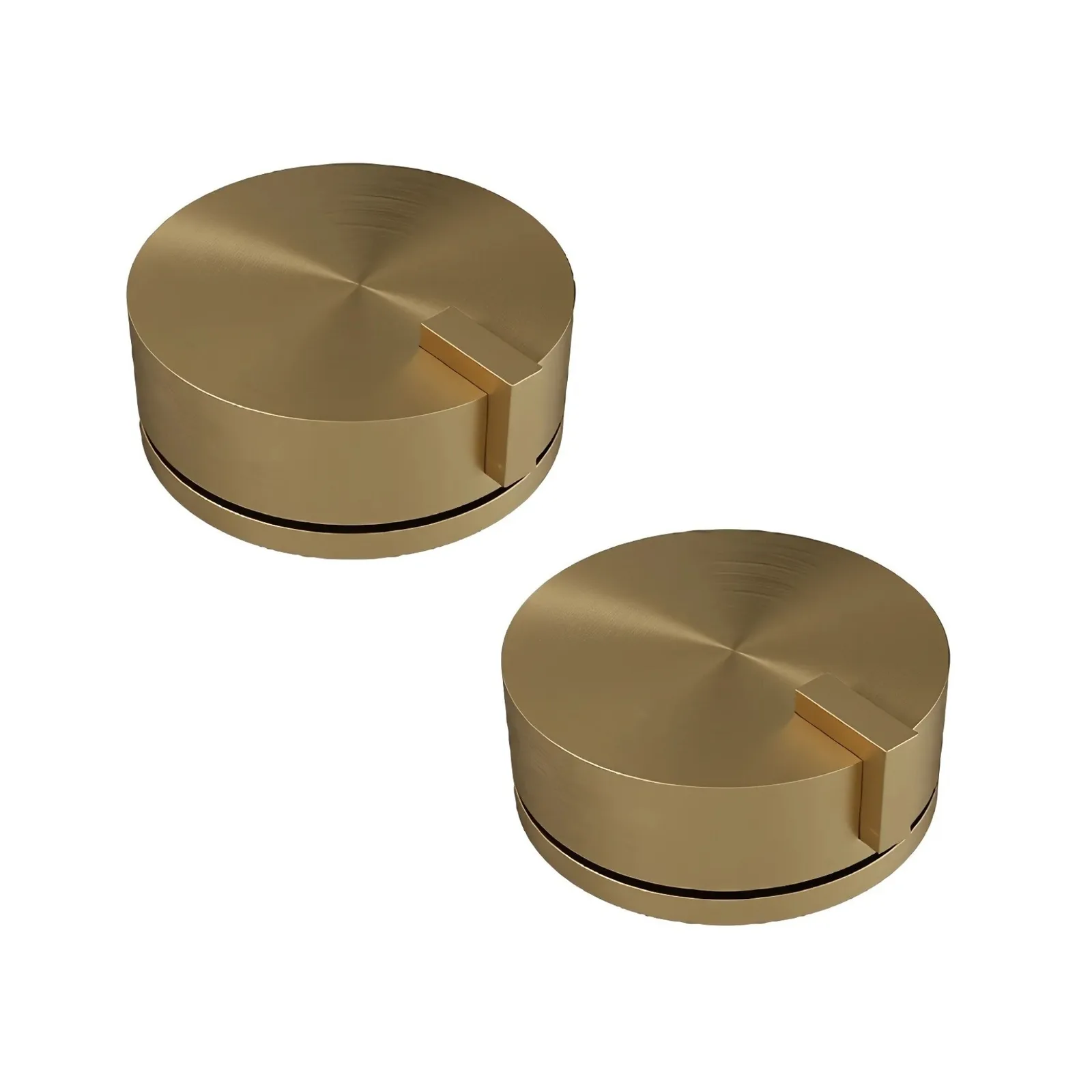 Par Acionamento Doka Monocomando De Bancada Para Lavatório Brushed Gold