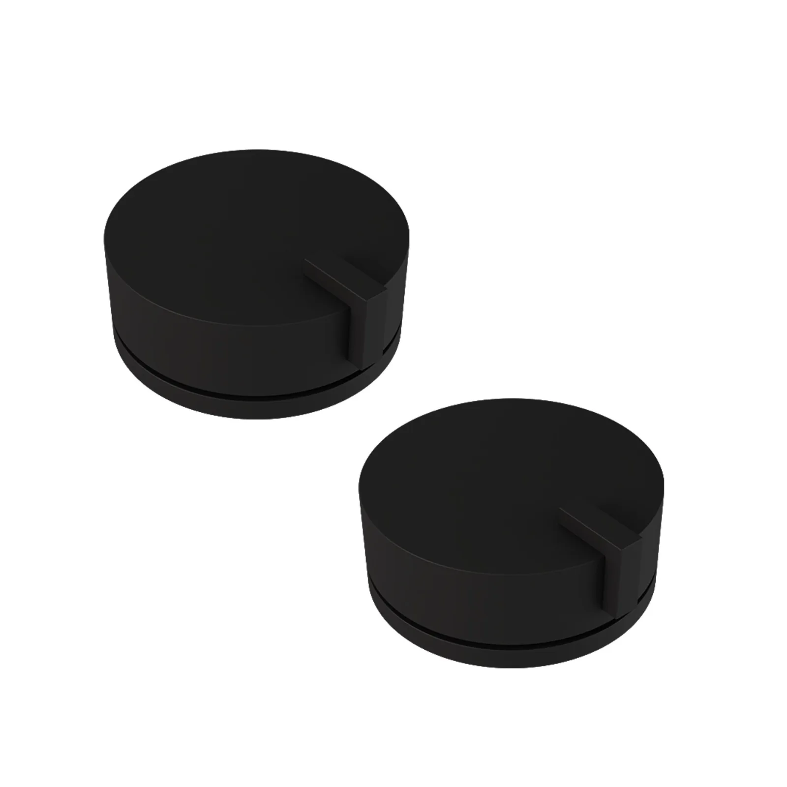 Par de Acionamentos Misturadores de Bancada para Lavatório Matt Black Doka Quantum