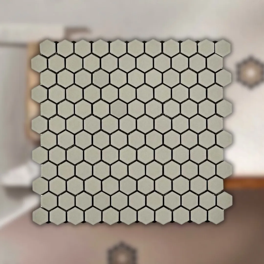 Pastilha Aveiro Esmaltada Hexagonal 2,65cm M-12200 Atlas