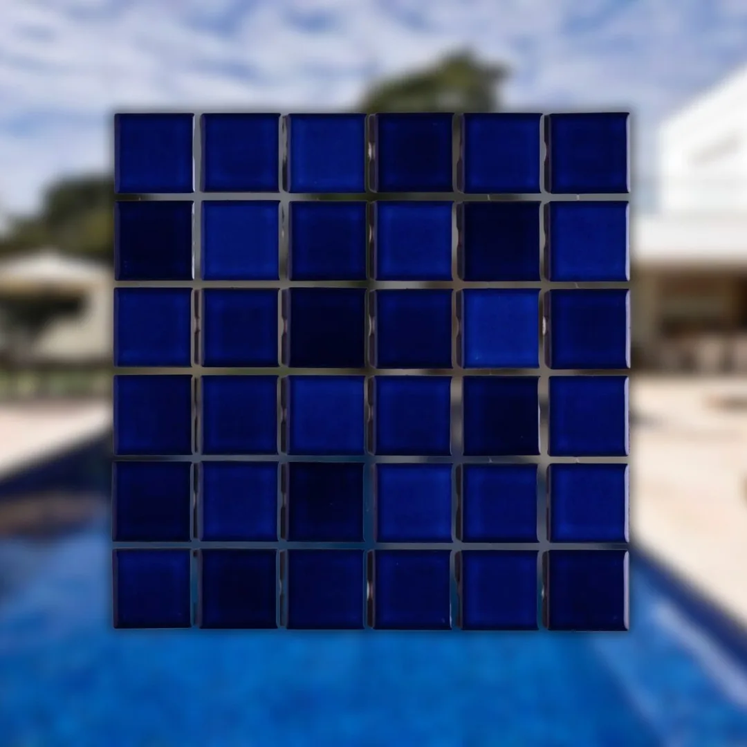 Pastilha Azul Esmaltada 5x5 Sg-8443 Atlas Una