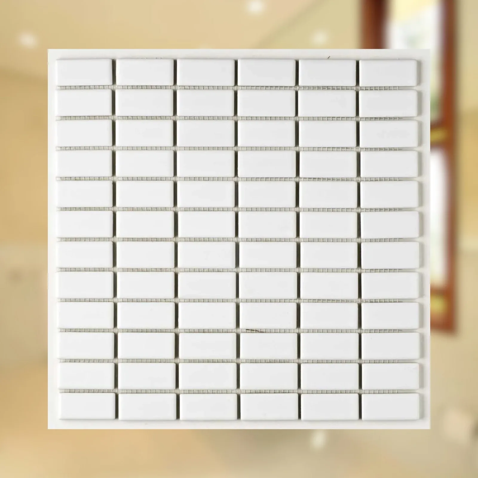 Pastilha Branco 2,5x5 Atlas Esmaltada B2140 Jr