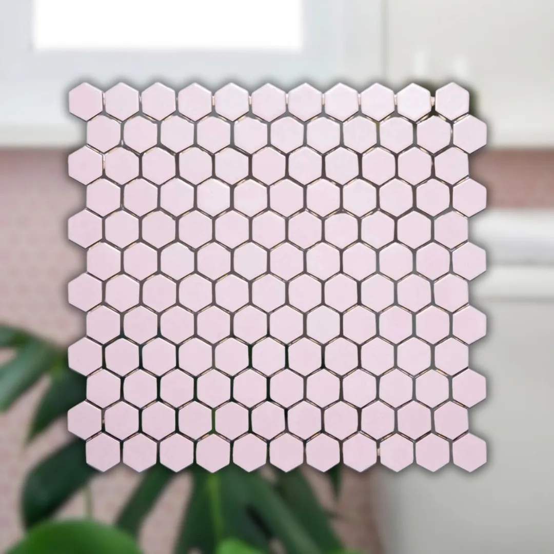 Pastilha Flox Esmaltada Hexagonal 2,65cm M-15400 Atlas