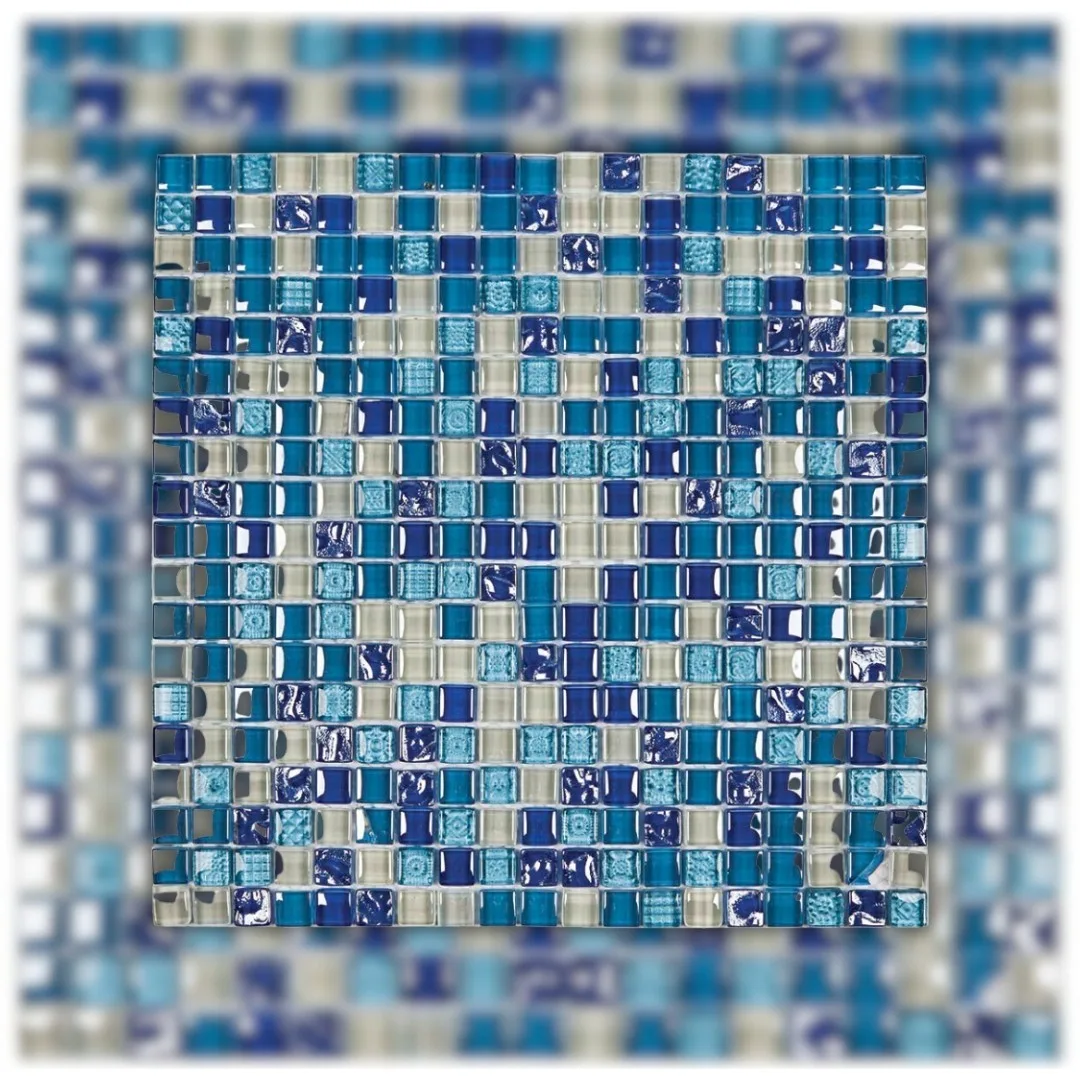 Pastilha Azul 30x30 (05 PÇ/CX) Glass Mosaic Galliano "A"