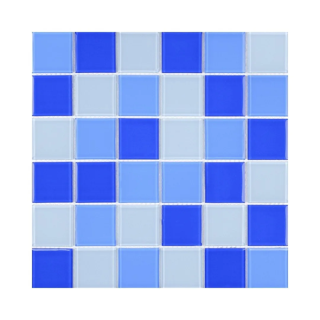 Pastilha Azul Claro 30x30 Glassmosaic Cristal "A"