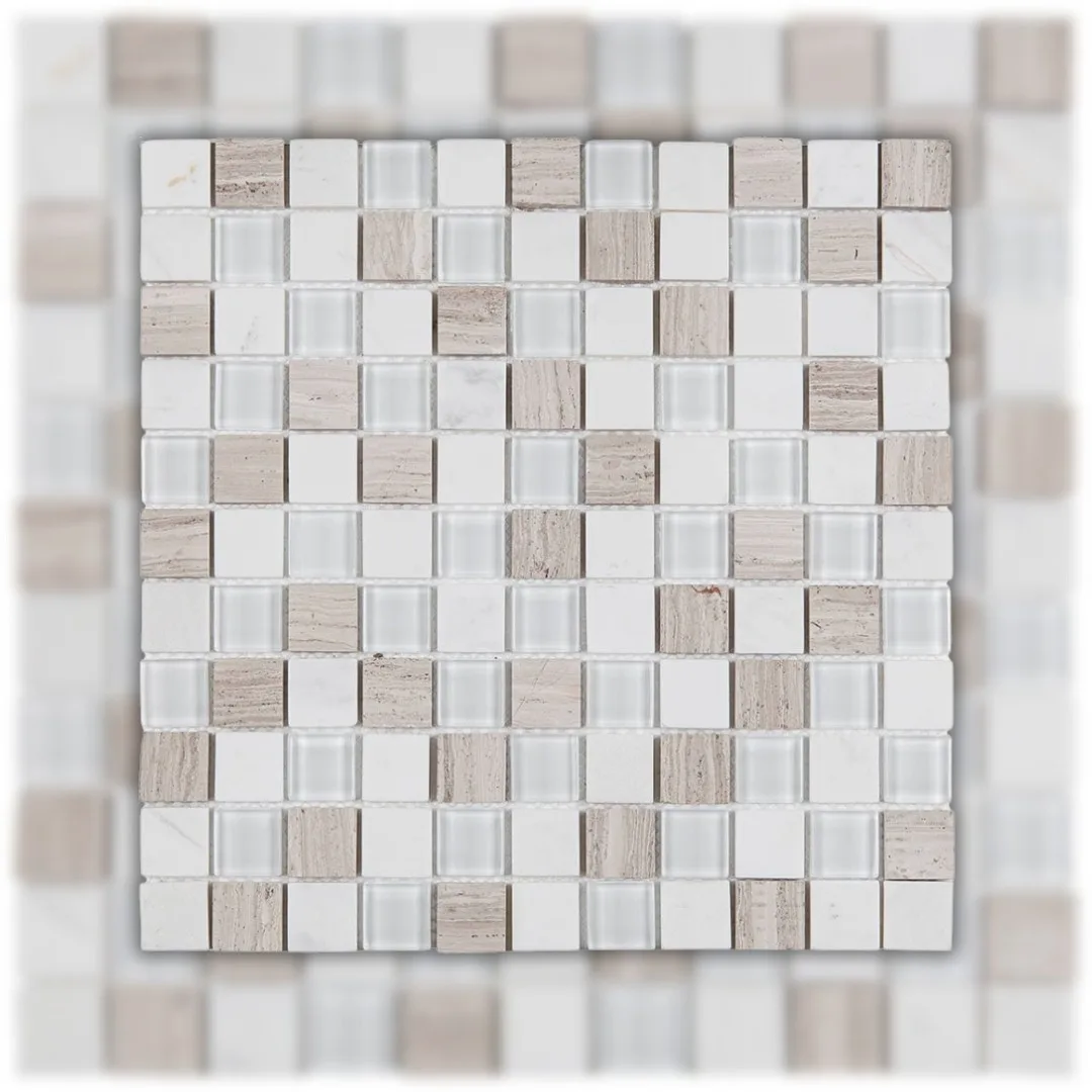 Pastilha Branca 29×29 Glass Mosaic Matisse "A"
