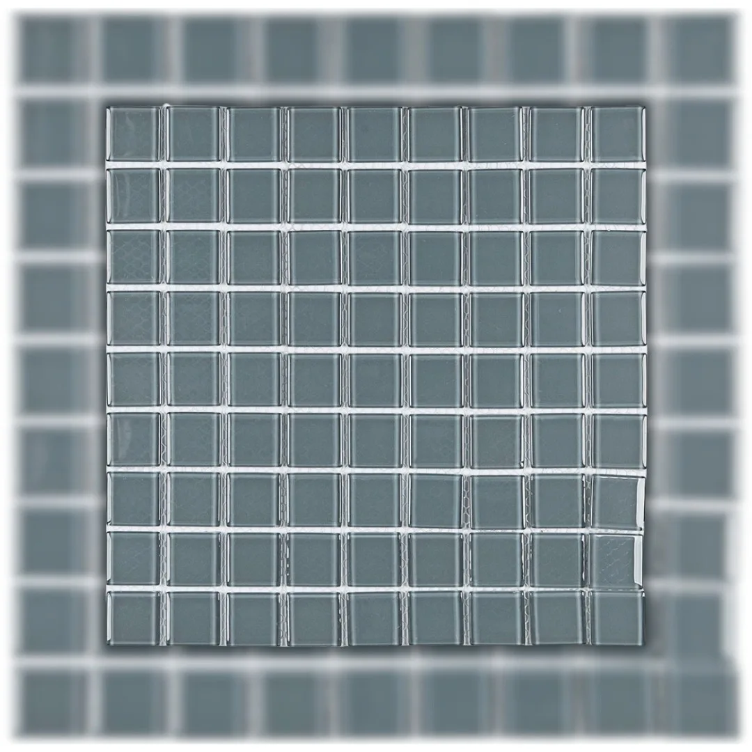 Pastilha Cinza 29,2×29,2 (05 PÇ/CX) Glass Mosaic Cristal "A"