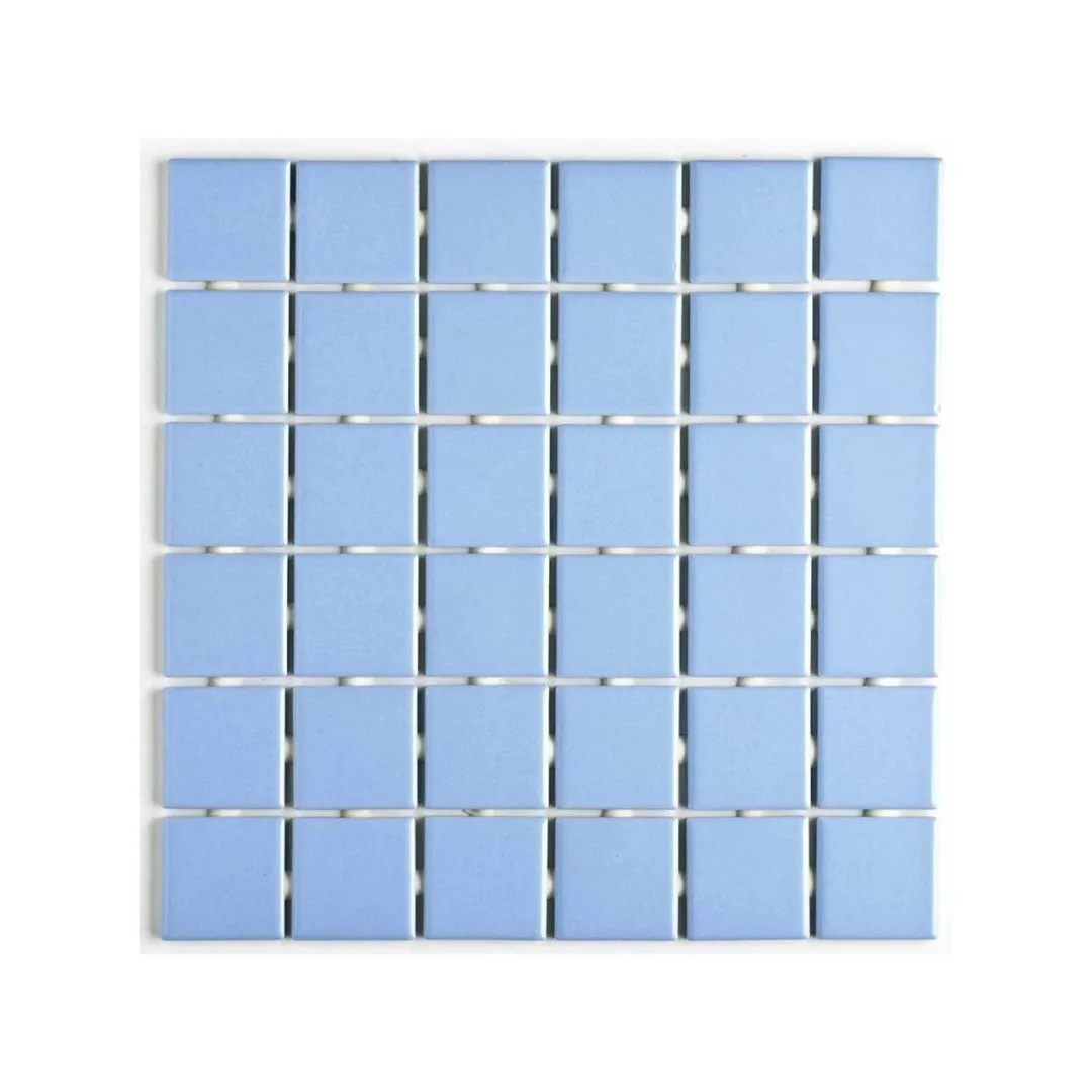 Pastilha De Porcelana Azul 5x5 Atlas Esmaltada B7340 Tinharé