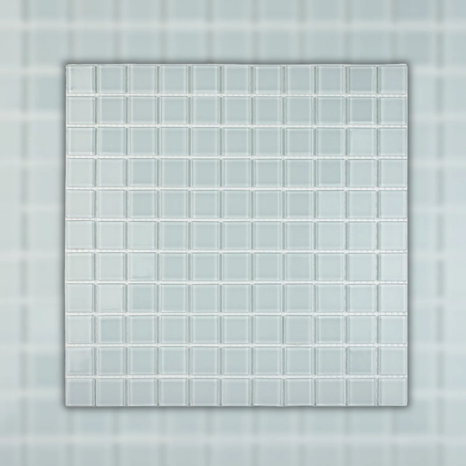 Pastilha Branco Vidro 30x30 Glass Mosaic Cristal K2501 "A"