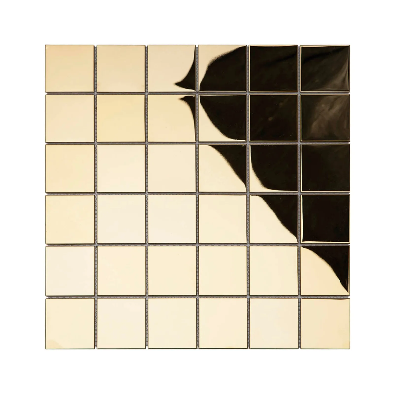 Pastilha Glassmosaic Dourado 29,8x29,8 Ax12 Metal "A"
