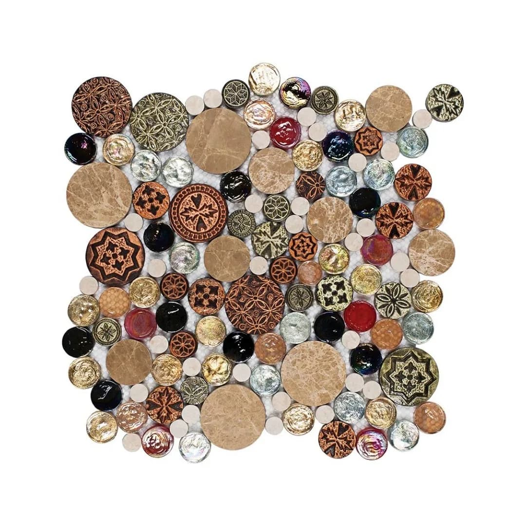 Pastilha Marmore 29,5x29,5 Glassmosaic Dali Dl02 A