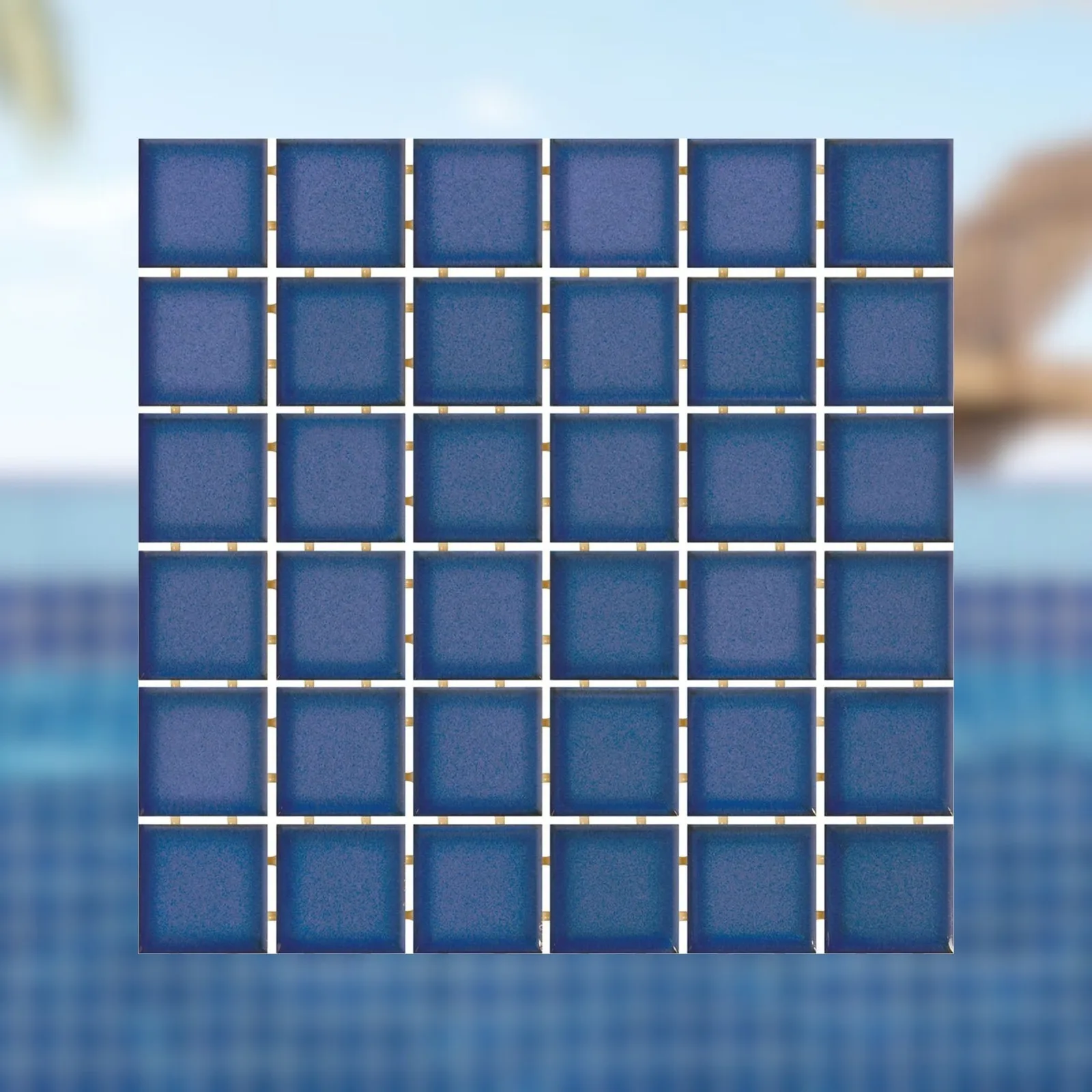 Pastilha Azul LUX 30x30 Portinari Creare Marinho Bold "A"