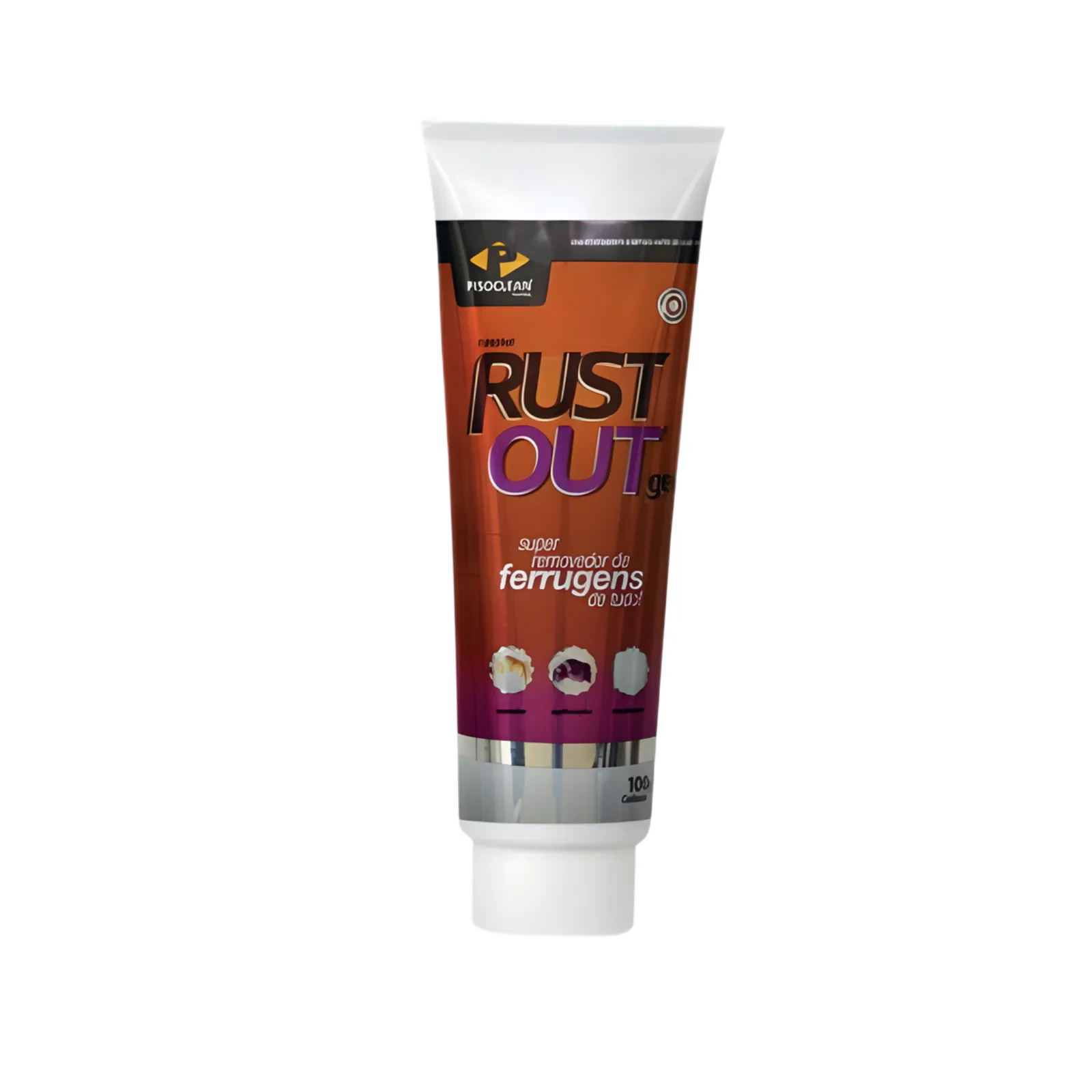 Pek Rustout Gel Removedor De Ferrugens Para Todos Tipos De Superfícies Pisoclean 100g