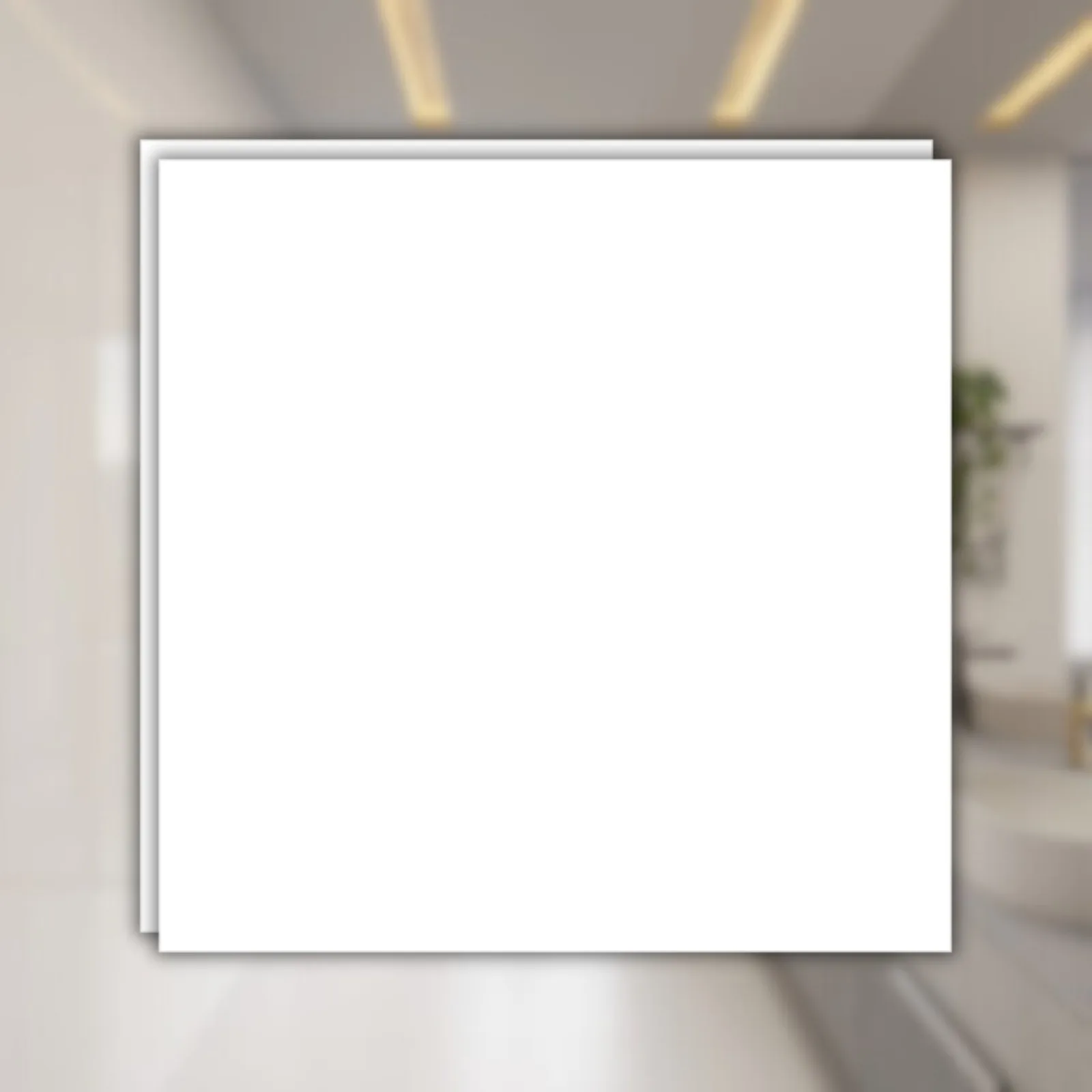 Porcelanato Branco Acetinado 90x90 Biancogres Cristallo Bianco Satin RET "A"