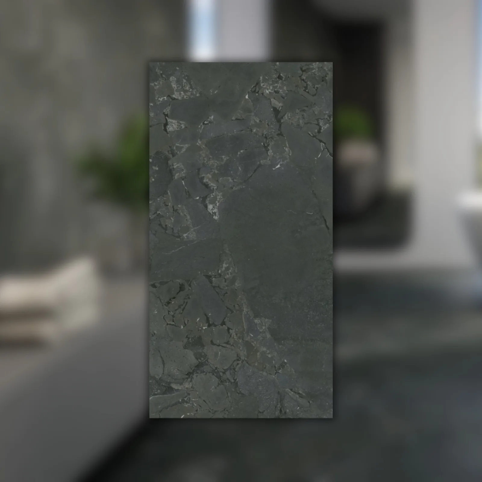 Porcelanato Cinza Acetinado 94x184 Castelli Grandi Pietra RET "A"