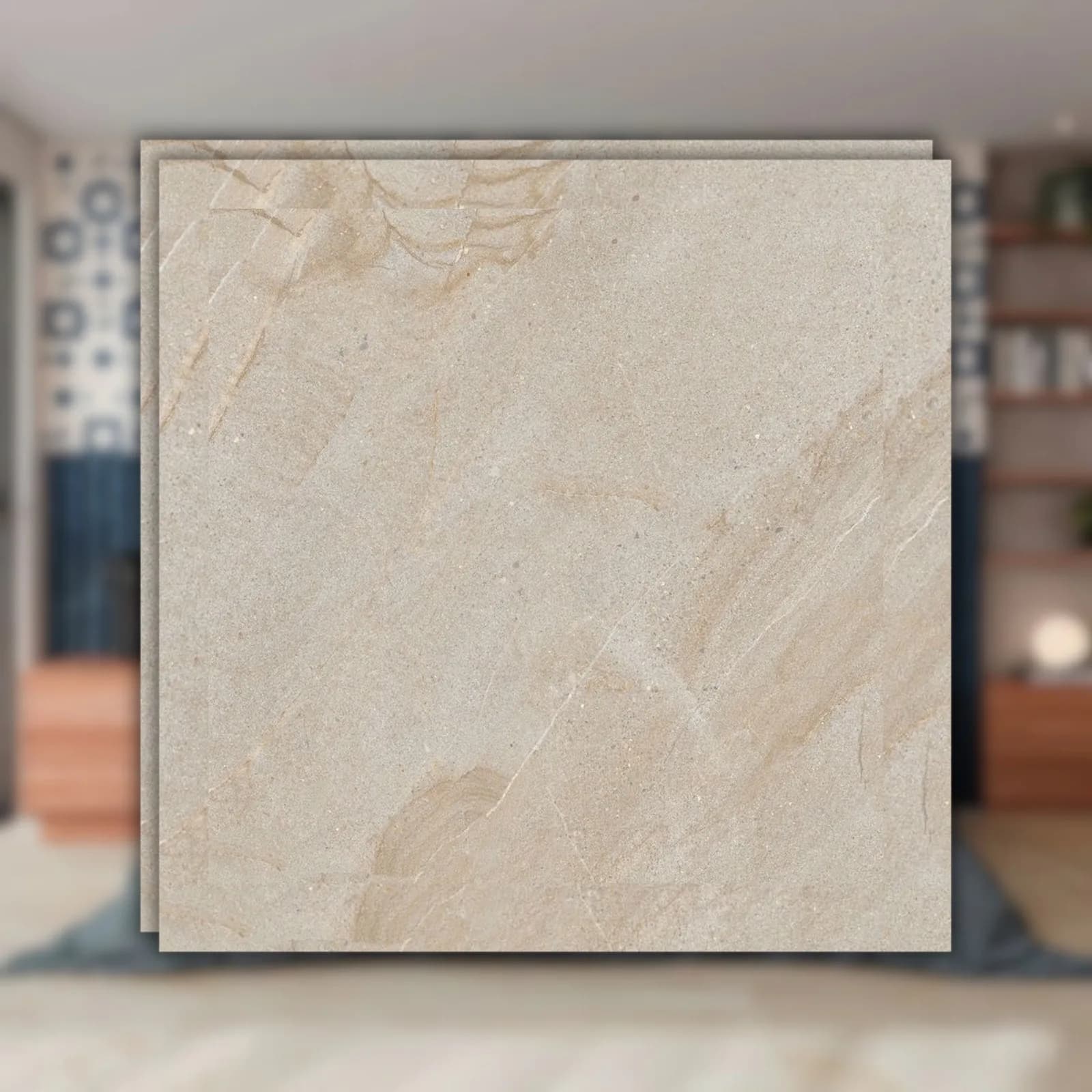 Porcelanato Bege Natural 120x120 Ceusa Arenito Sgr RET "A"