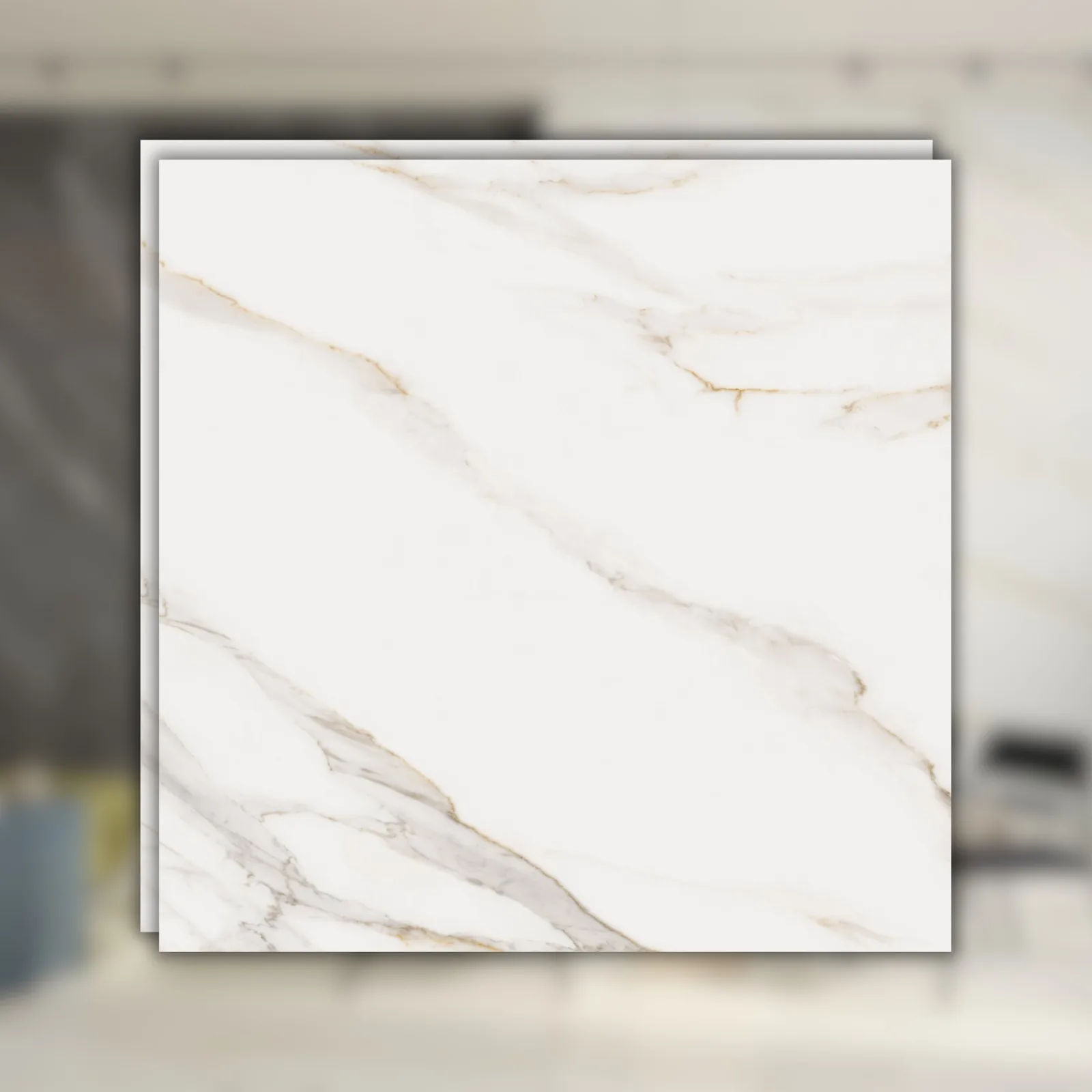 Porcelanato Bege Natural 120x120 Ceusa Calacata Royal RET "A"