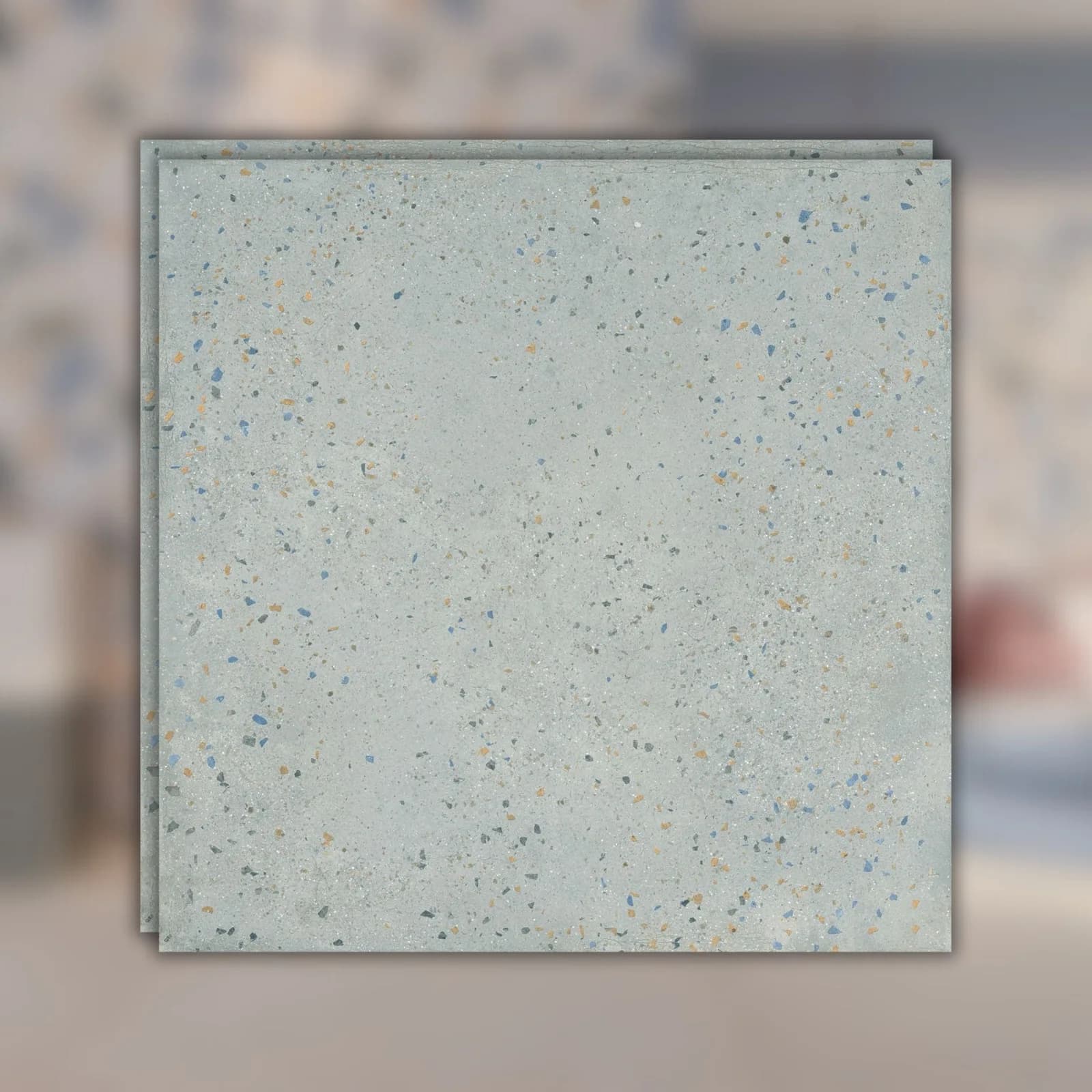Porcelanato Decorativo Cinza Natural 120x120 Ceusa Flakes Bl RET "A"
