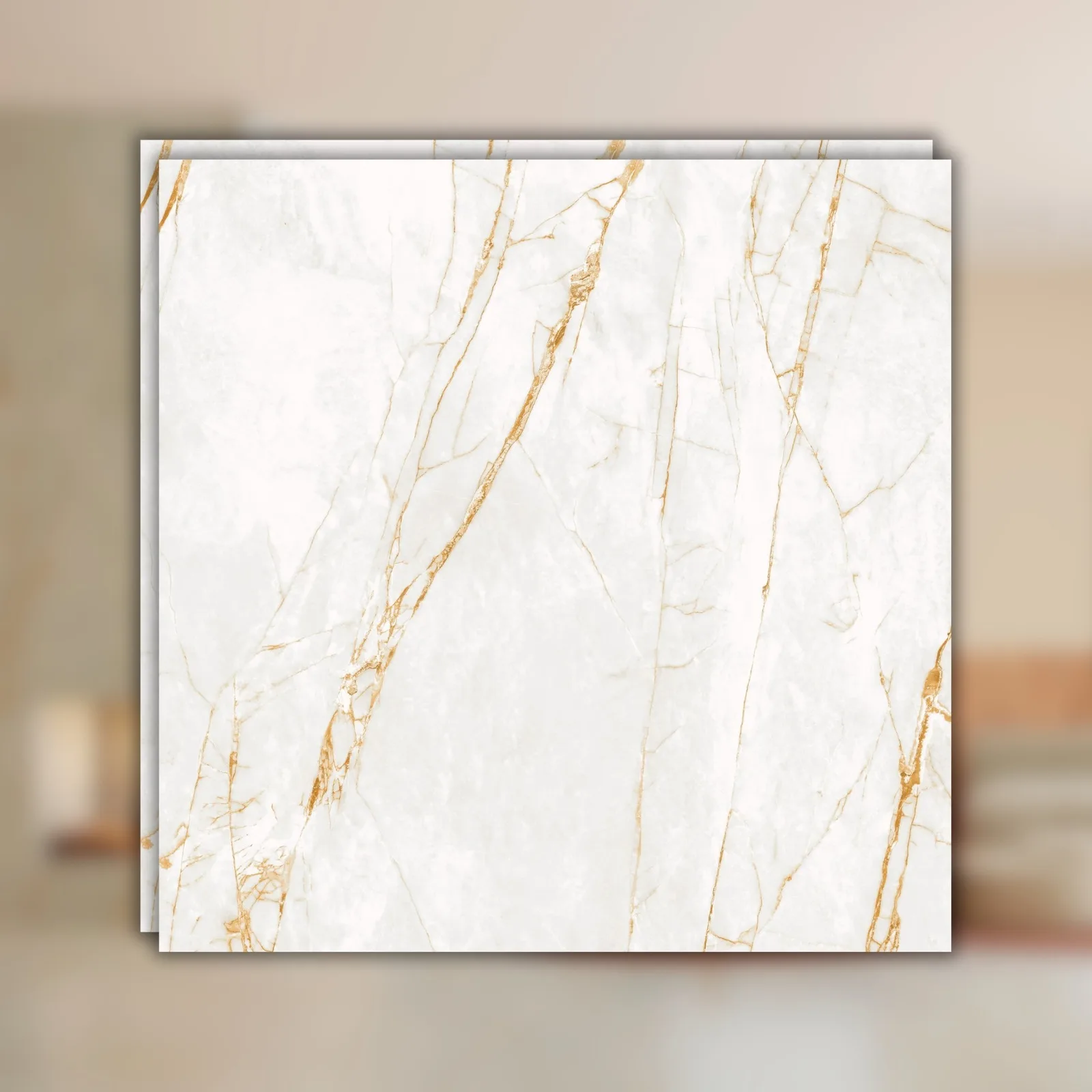 Porcelanato Branco Natural 120x120 Ceusa Golden Fantasy Wh RET "A"