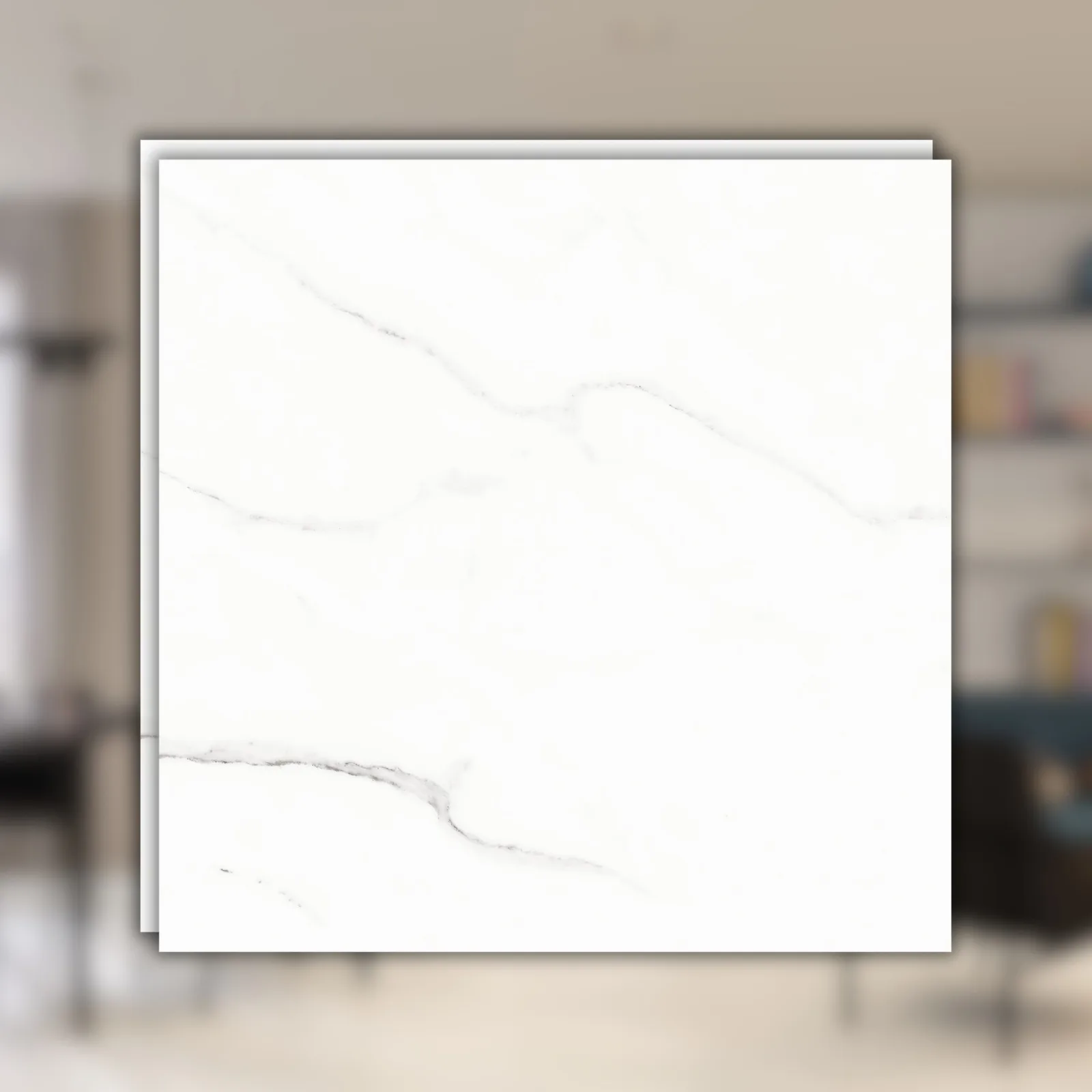 Porcelanato Branco Natural 90x90 Ceusa Statuario Wh RET "A