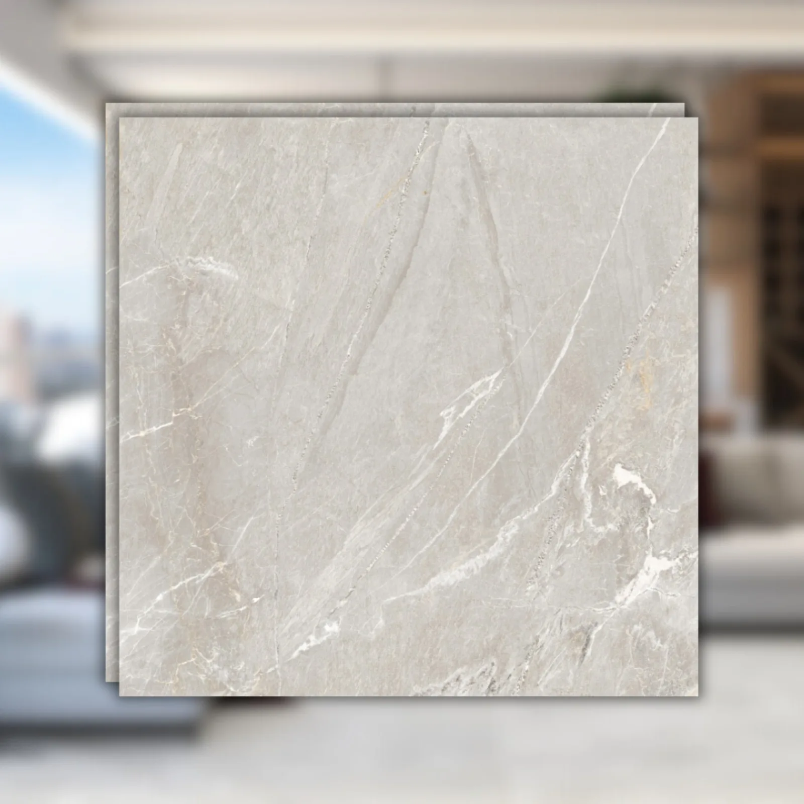 Porcelanato Damme Atenas 121x121 Ice Acetinado RET "A"