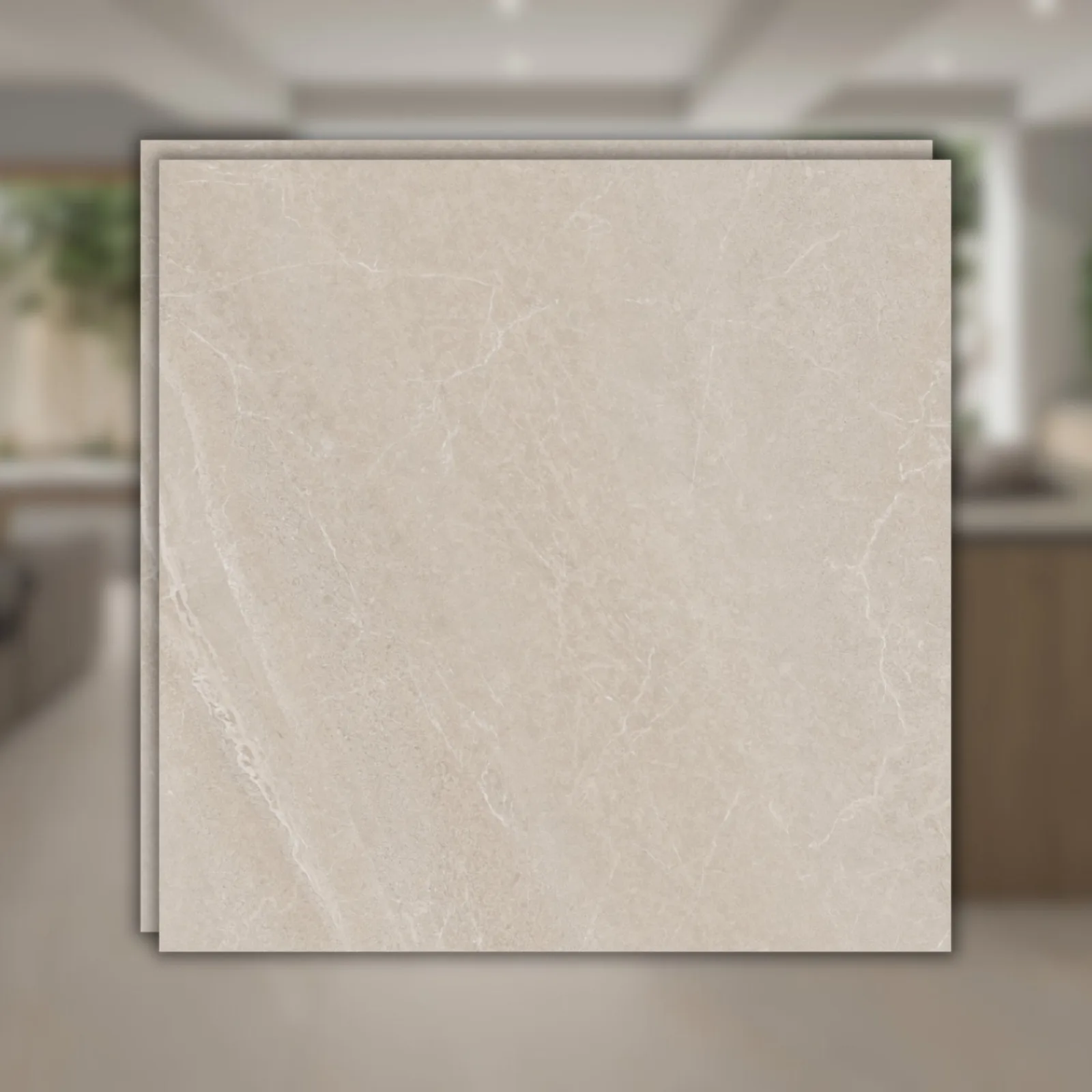 Porcelanato Bege Acetinado 83x83 Damme Dust RET "A"