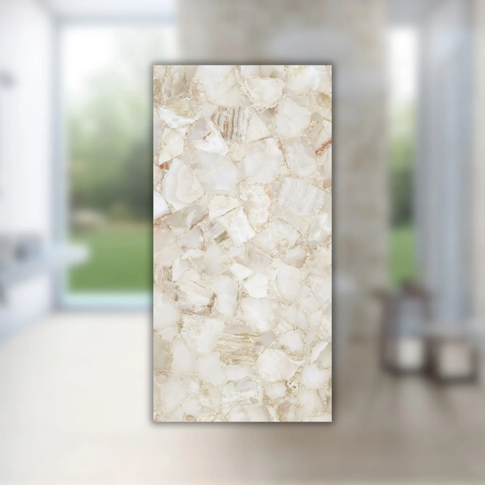 Porcelanato Bege Polido 62x121 Damme Geodo RET "A"