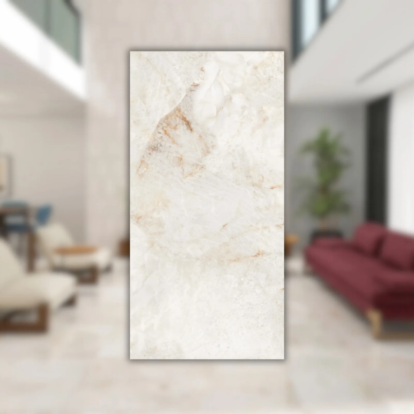Porcelanato Branco Polido 61x120 Damme Patagonia RET "A"