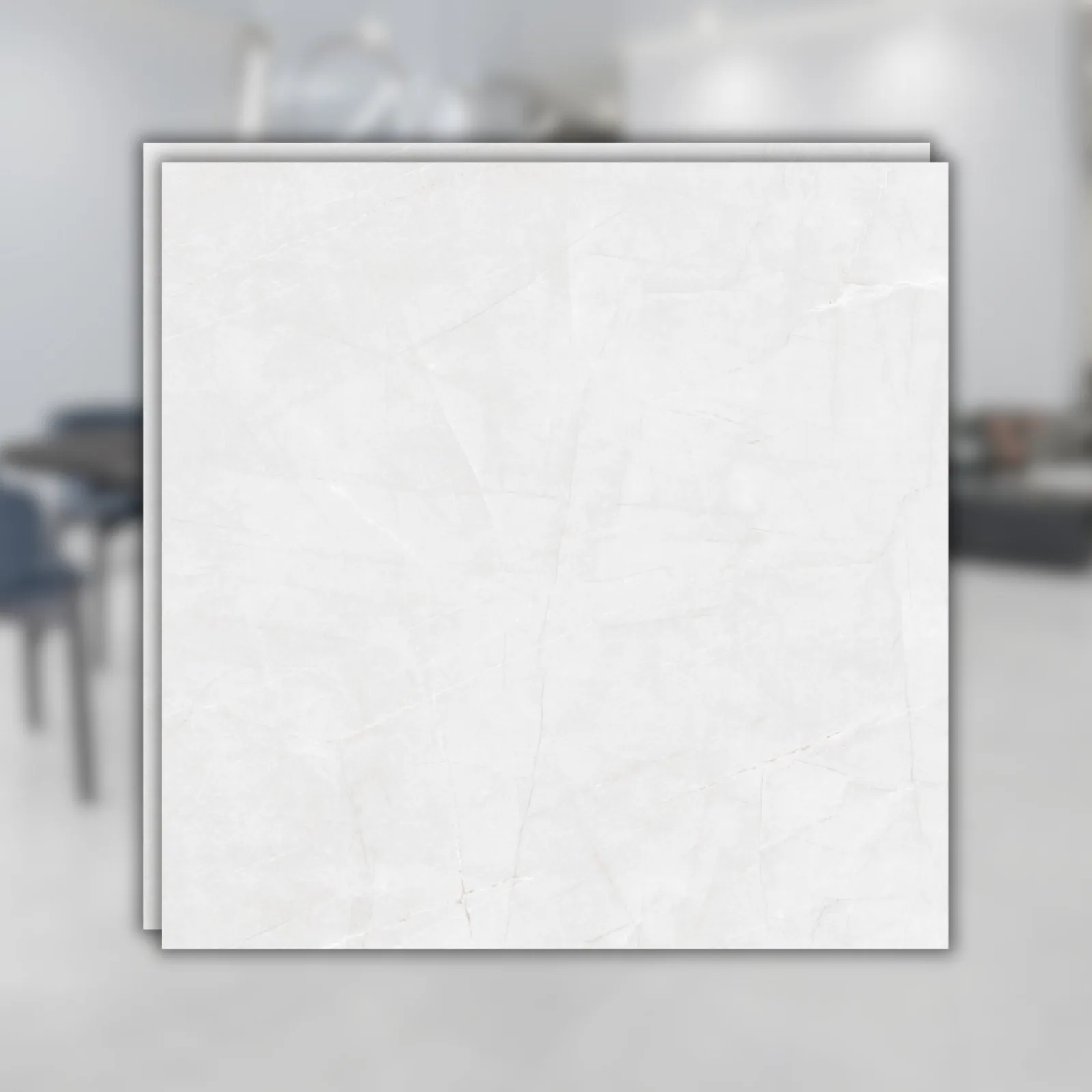 Porcelanato Damme Pulpis 121x121 White Acetinado RET "A"