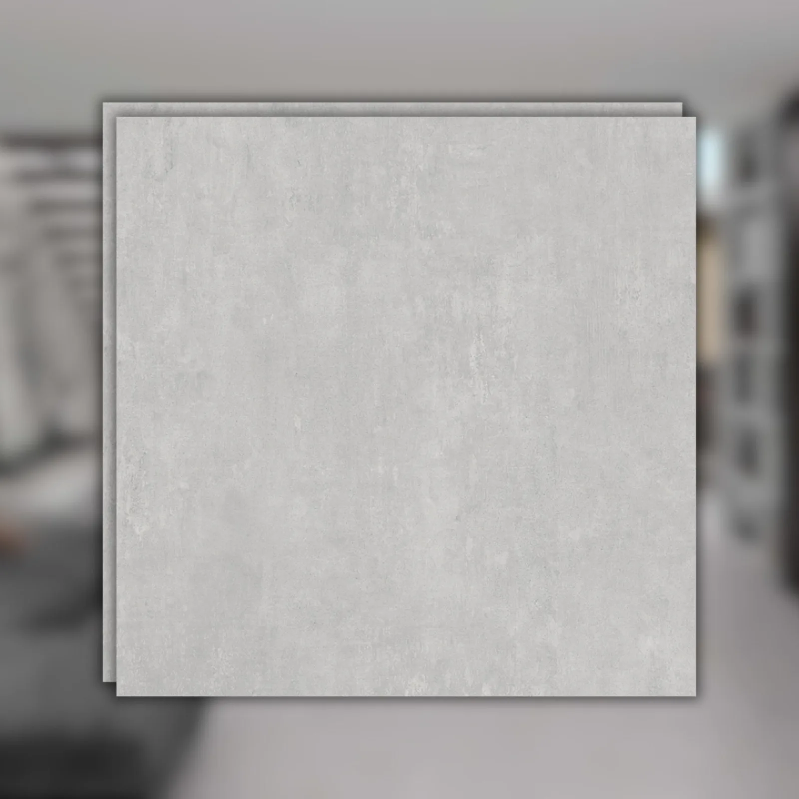 Porcelanato Cinza Acetinado 83x83 Damme Soho Acero RET "A"