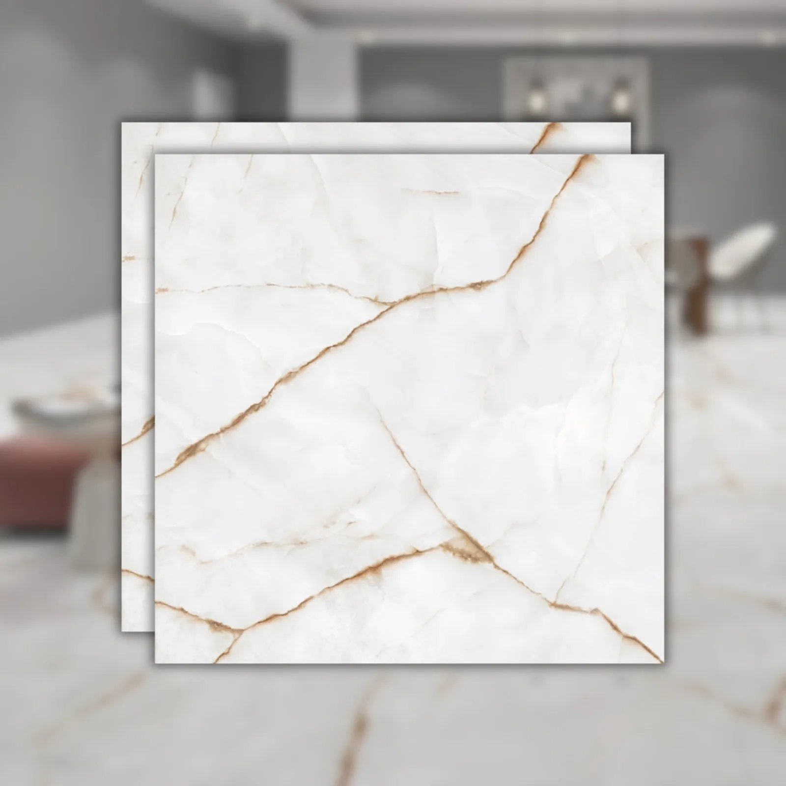 Porcelanato Damme Thasos 121x121 RET "A" Acetinado