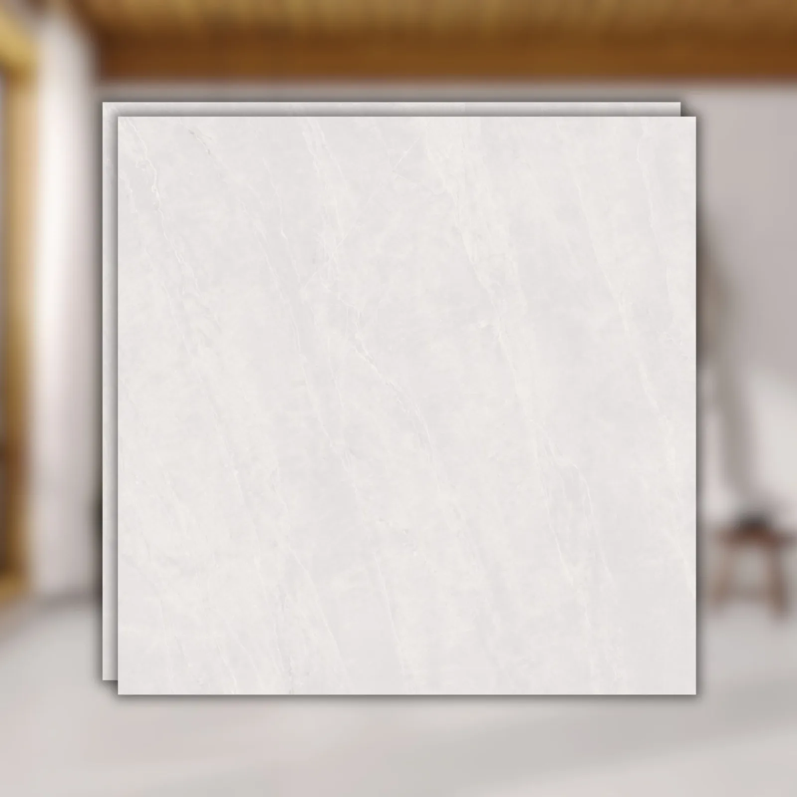 Porcelanato Cinza Claro Acetinado 121x121 Damme Valentino RET "A"
