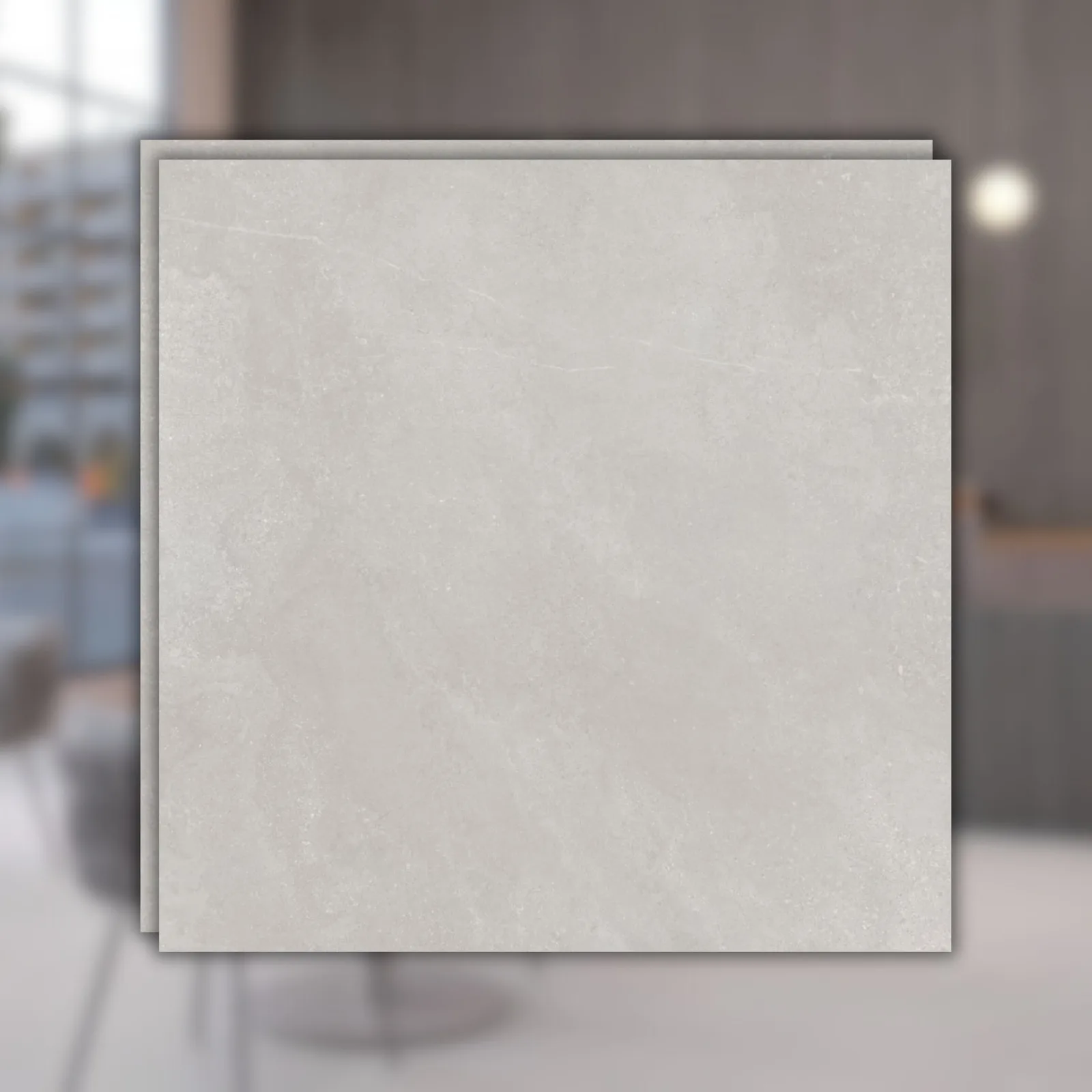 Porcelanato Cinza Acetinado 120x120 Decortiles Atins Fog RET "A"