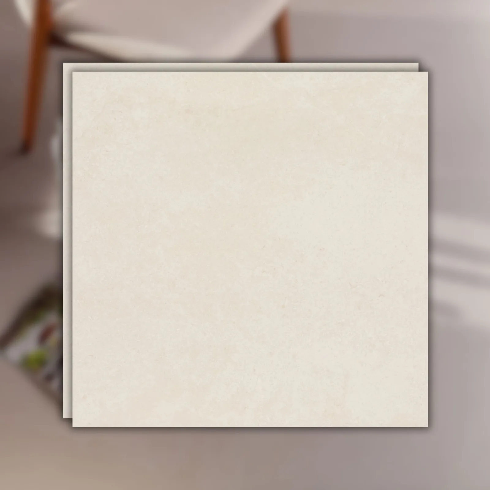Porcelanato Branco Acetinado 90x90 Decortiles Atins Shell RET "A"