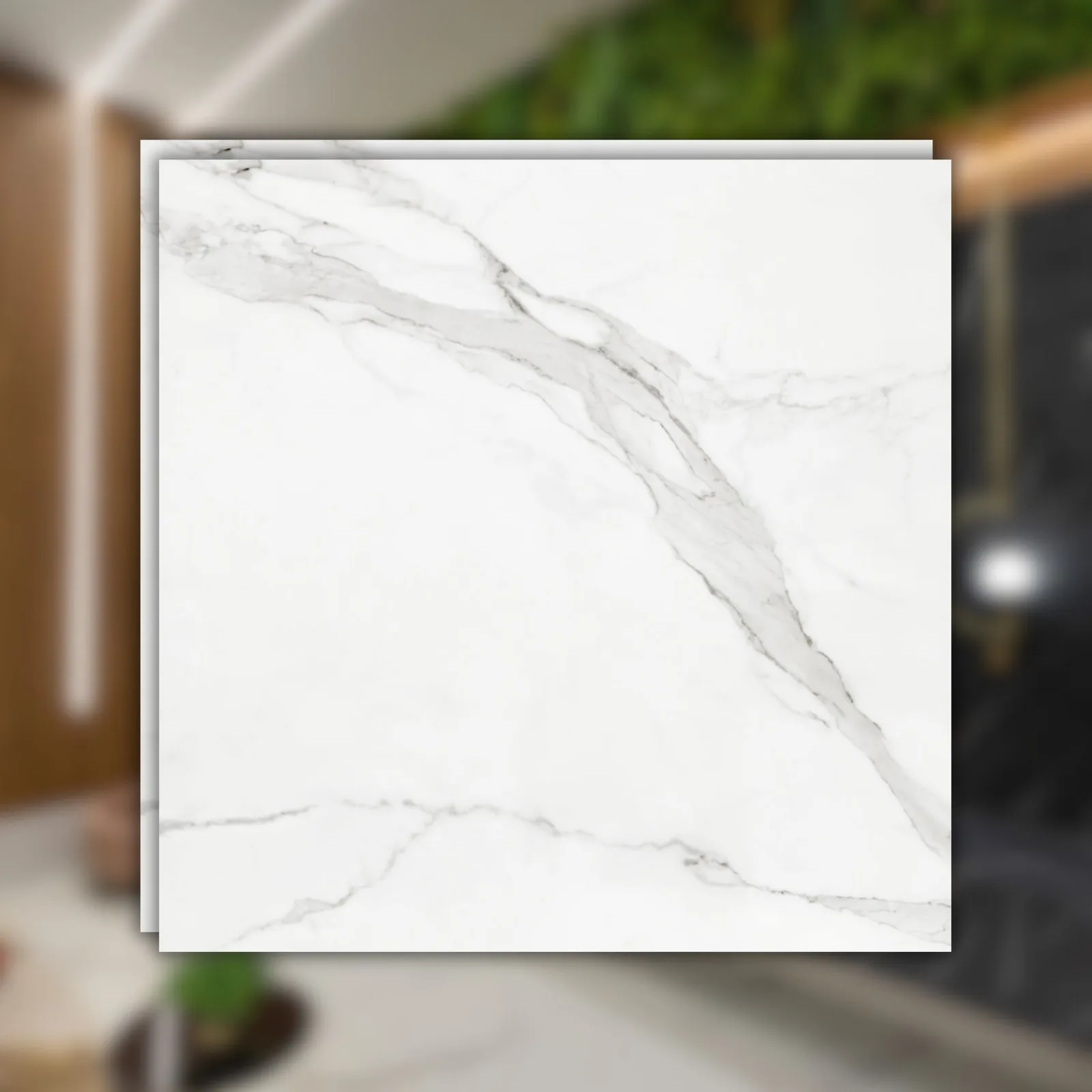 Porcelanato Branco Polido 90x90 Decortiles Carrara RET "A"
