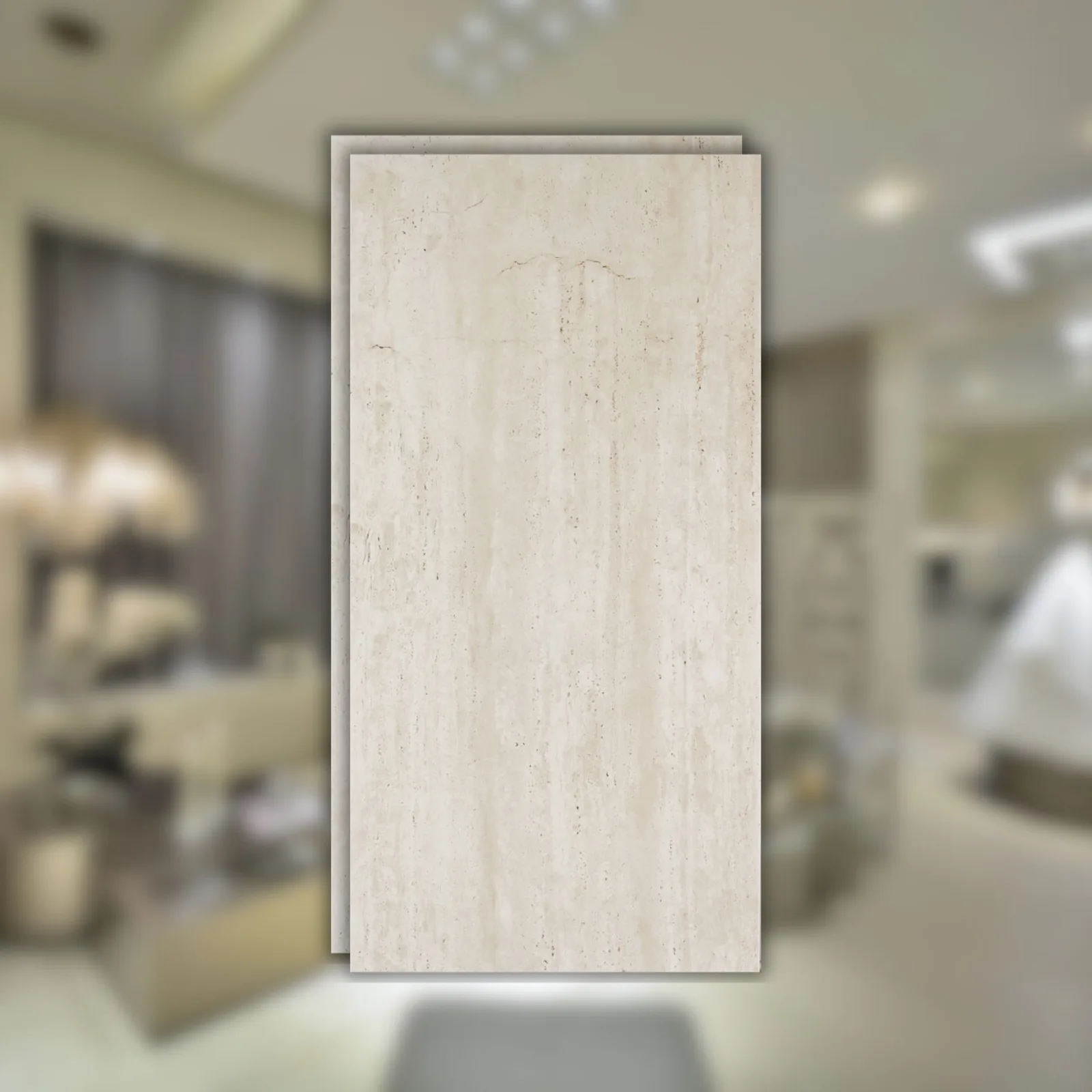 Porcelanato Travertino Acetinado 60x120 Decortiles Home RET "A"