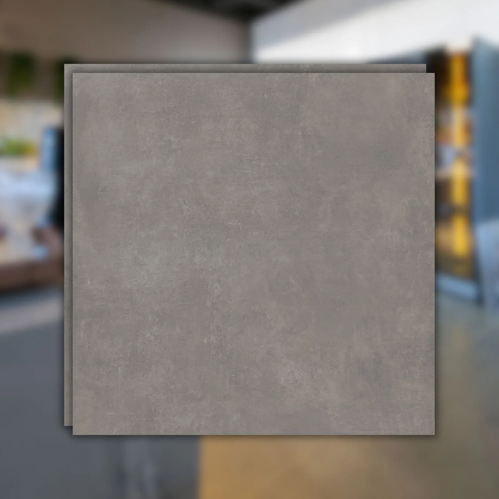 Porcelanato Cinza Acetinado 120x120 Decortiles Sampa Cimento RET "A"