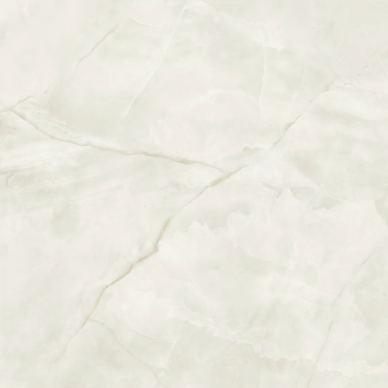 Porcelanato Branco Marmorizado Polido 90x90 Embramaco Ônix Atena Lux RET "A"