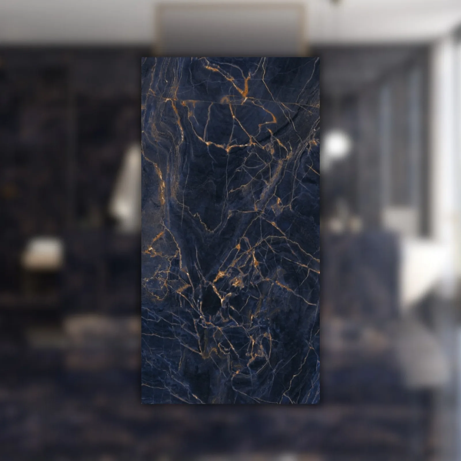 Porcelanato Helena Hope 62x121 Blue Polido RET "A"