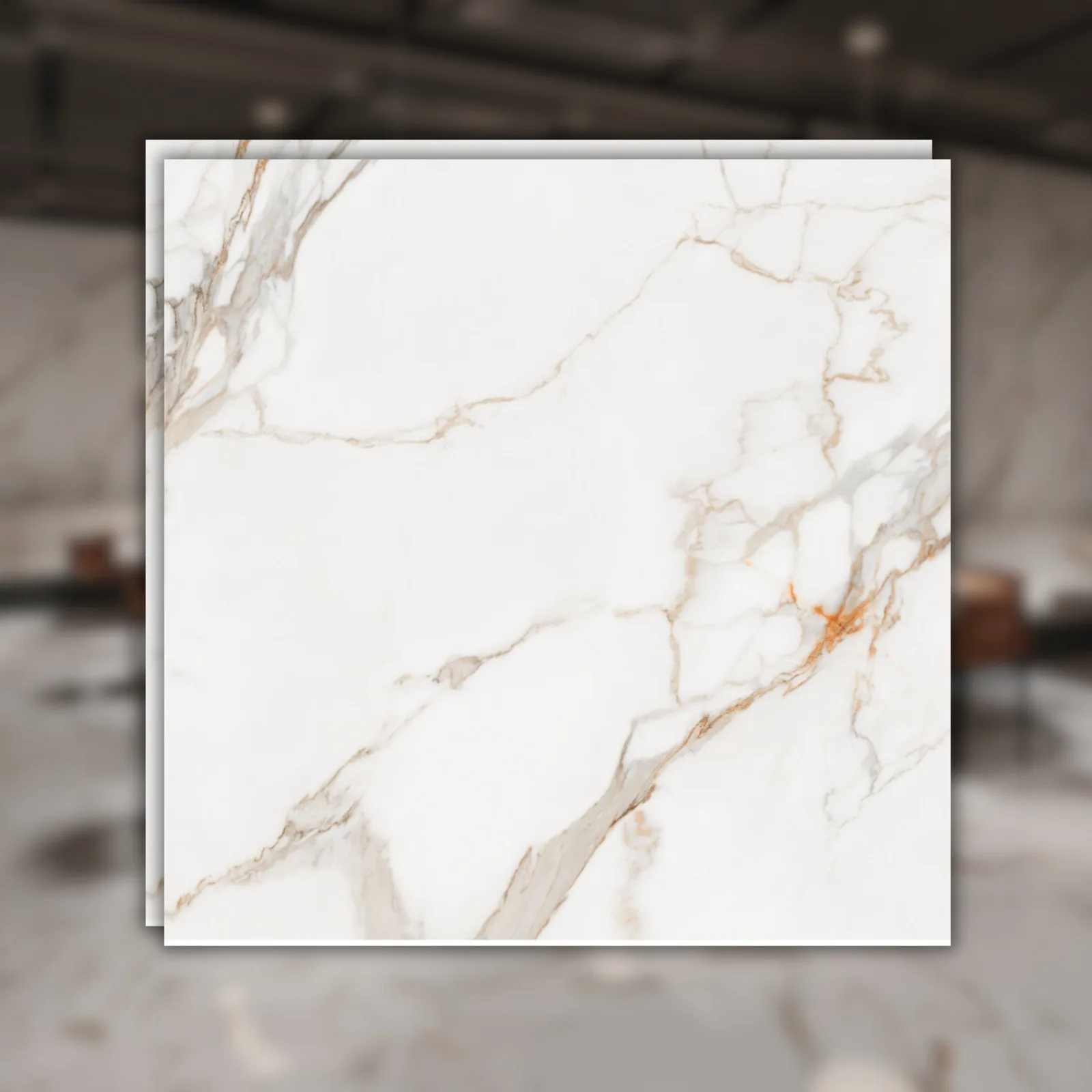 Porcelanato Incepa Calacatta 90x90 Oro Acetinado RET "A"