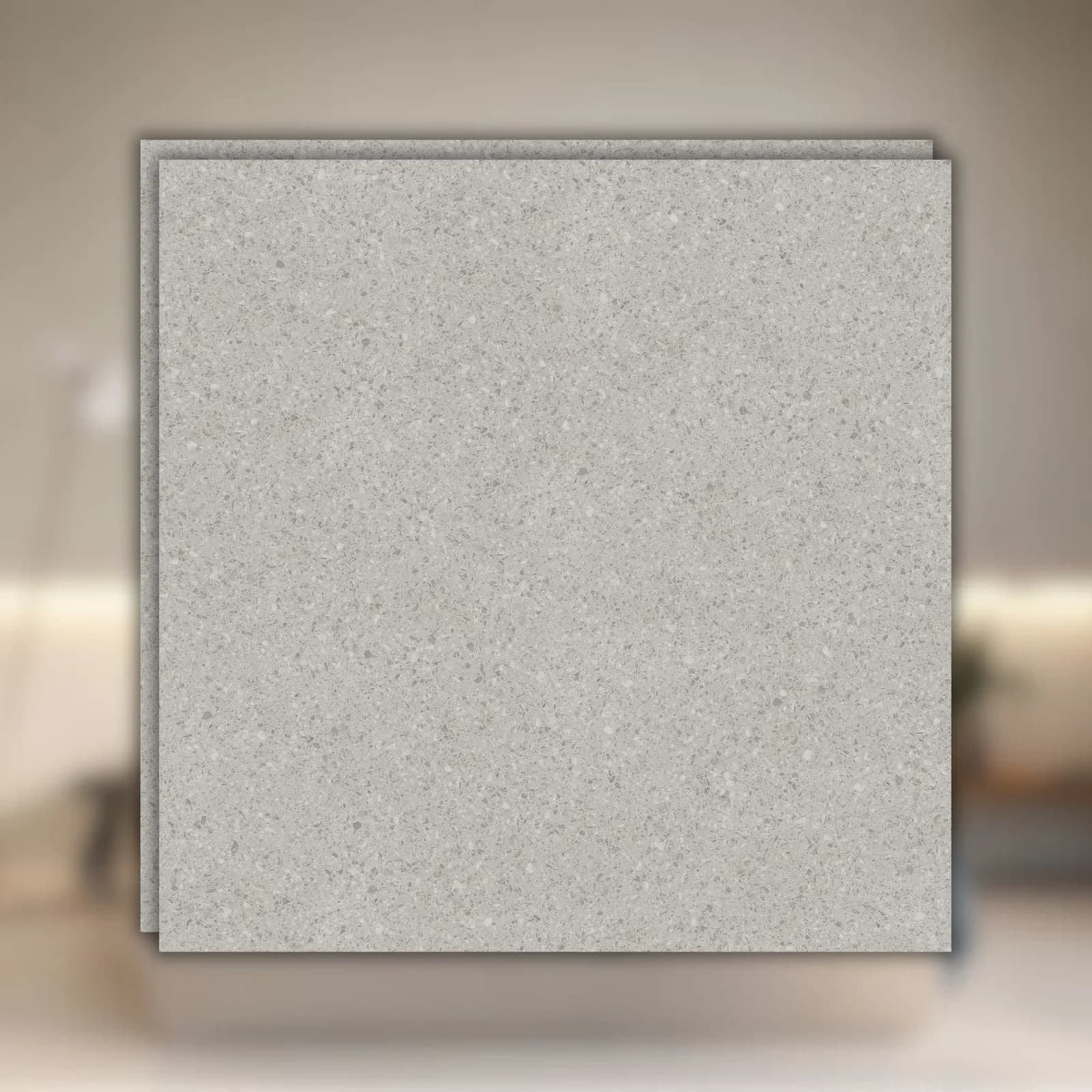 Porcelanato Cinza Hard 90x90 Portinari Lithos Gr RET "A"