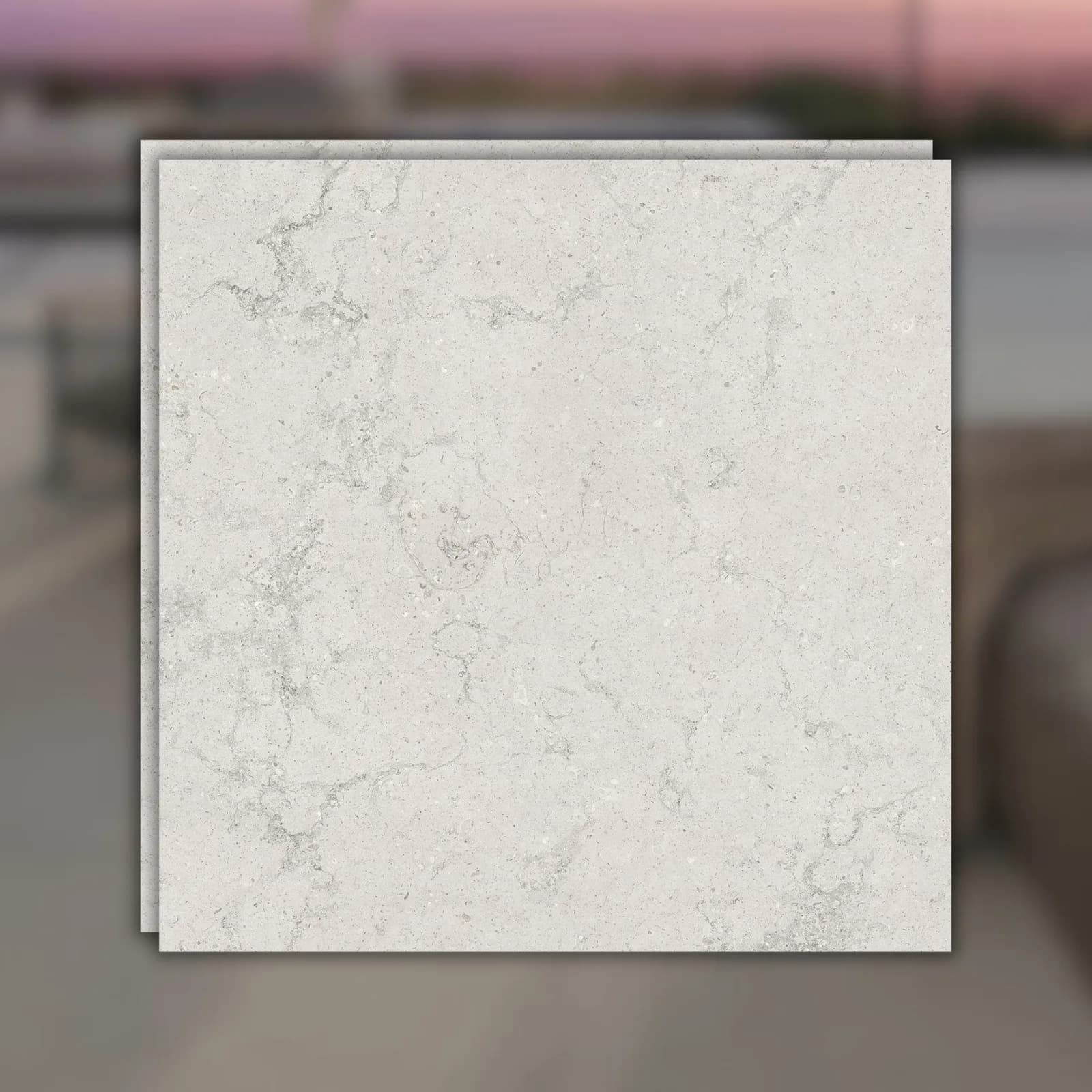 Porcelanato Cinza Natural 90x90 Portinari Lounge Sgr RET "A"