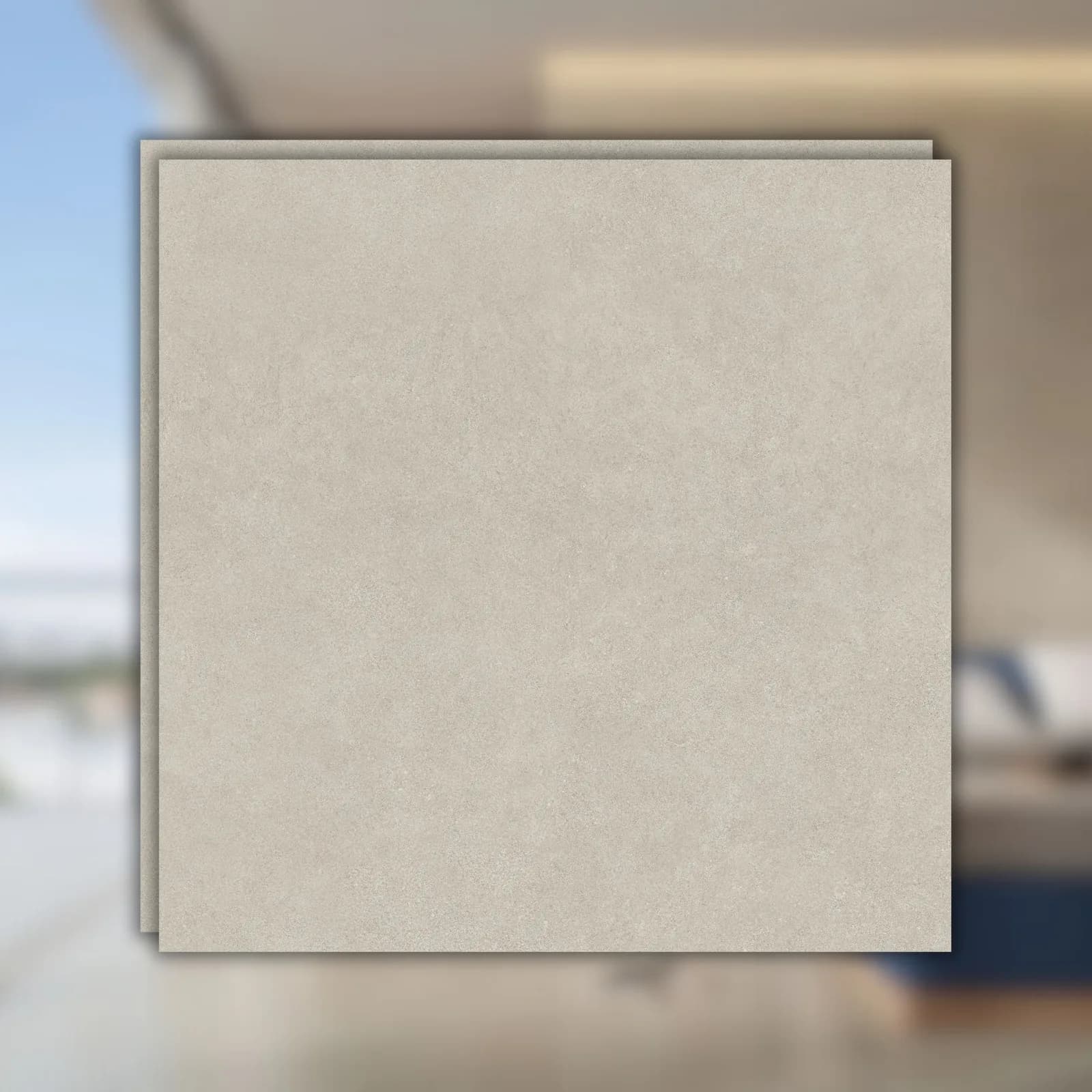 Porcelanato Cinza Natural 90x90 Portinari Metropolis Sgr RET "A"