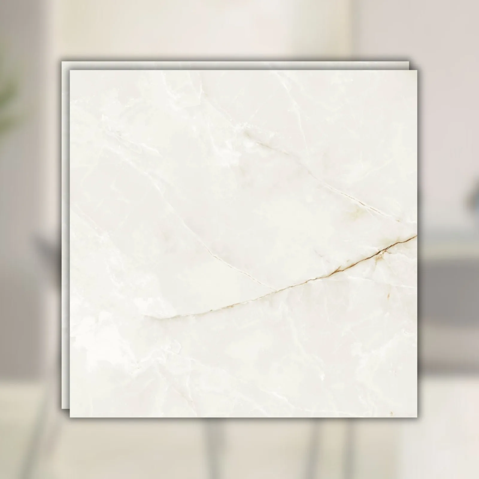Porcelanato Branco Polido 120x120 Portinari Timeless Wh RET "A"