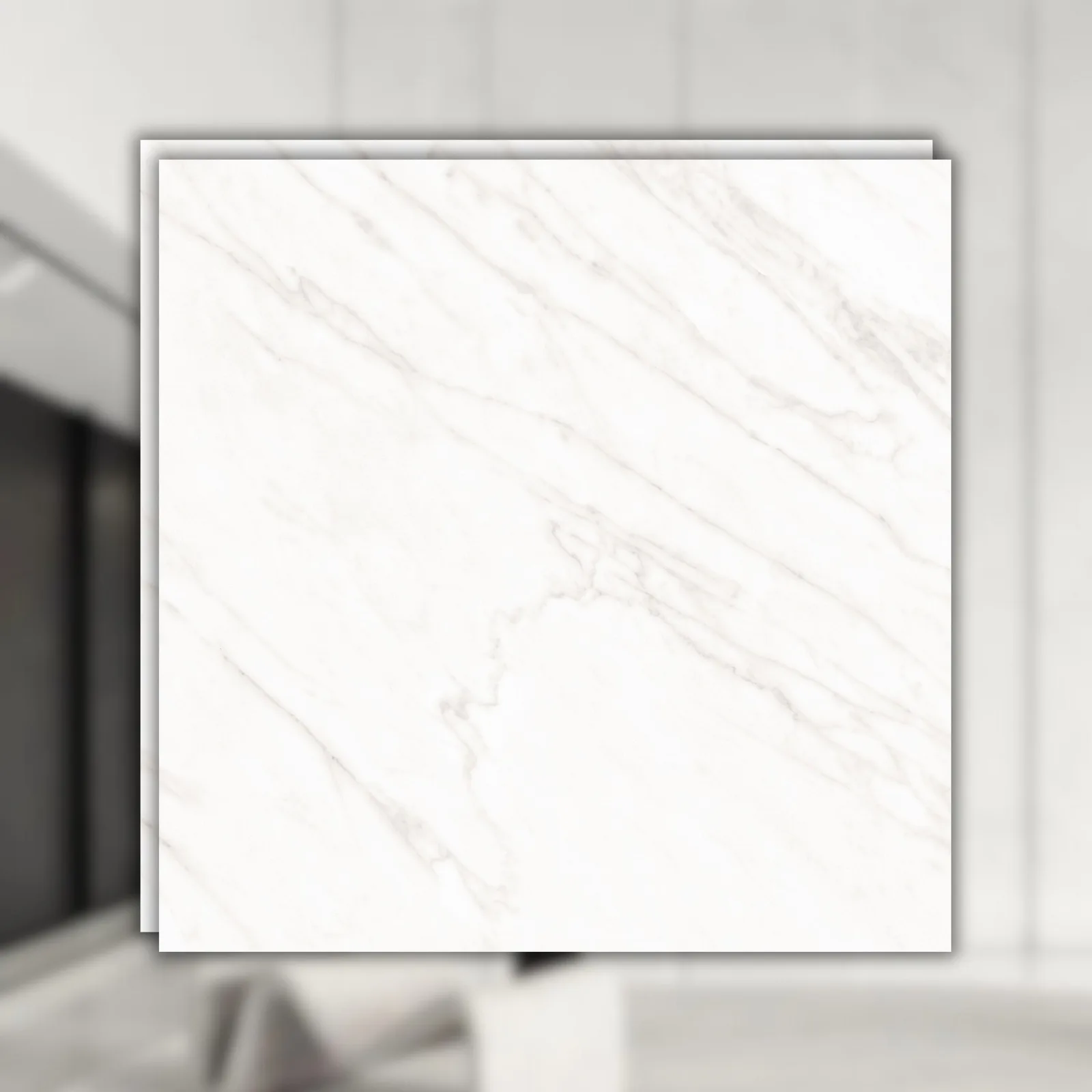 Porcelanato Branco Polido 90x90 Roca Alpe Lm RET "A"